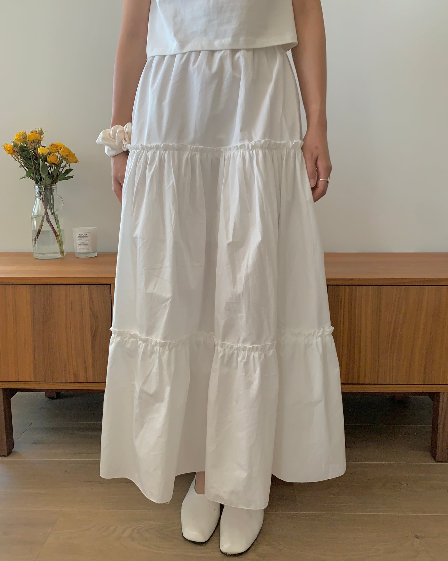 Ruffled Long Skirt (banding)