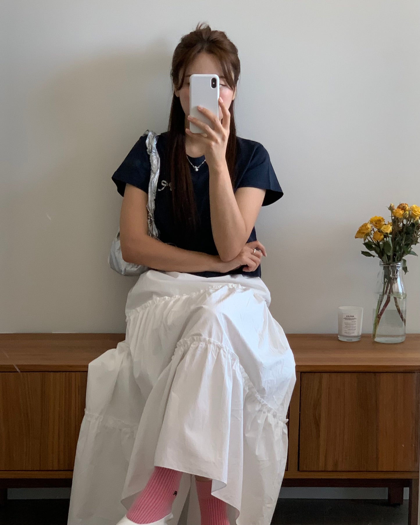 Ruffled Long Skirt (banding)