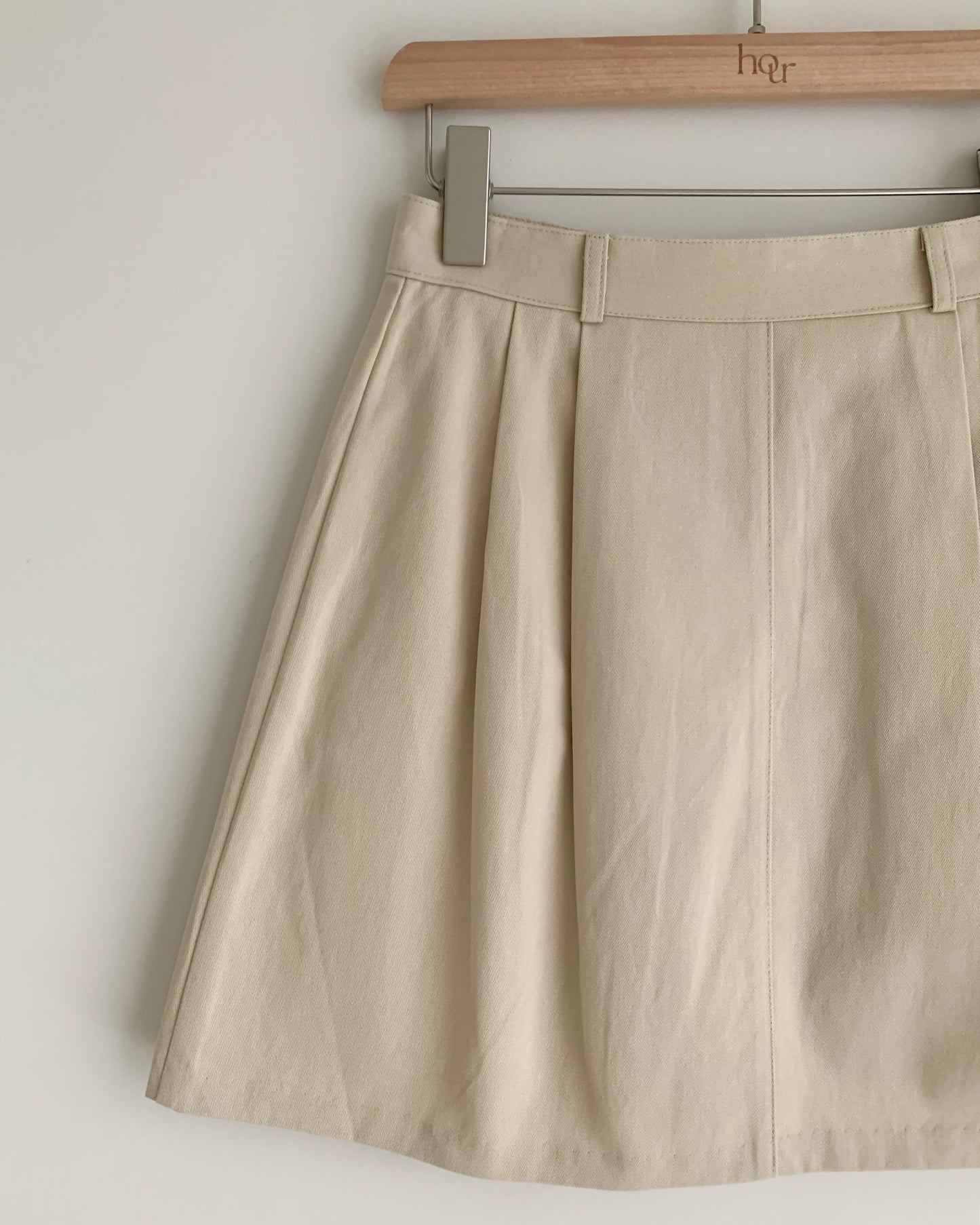 Pintuck Mini Skirt