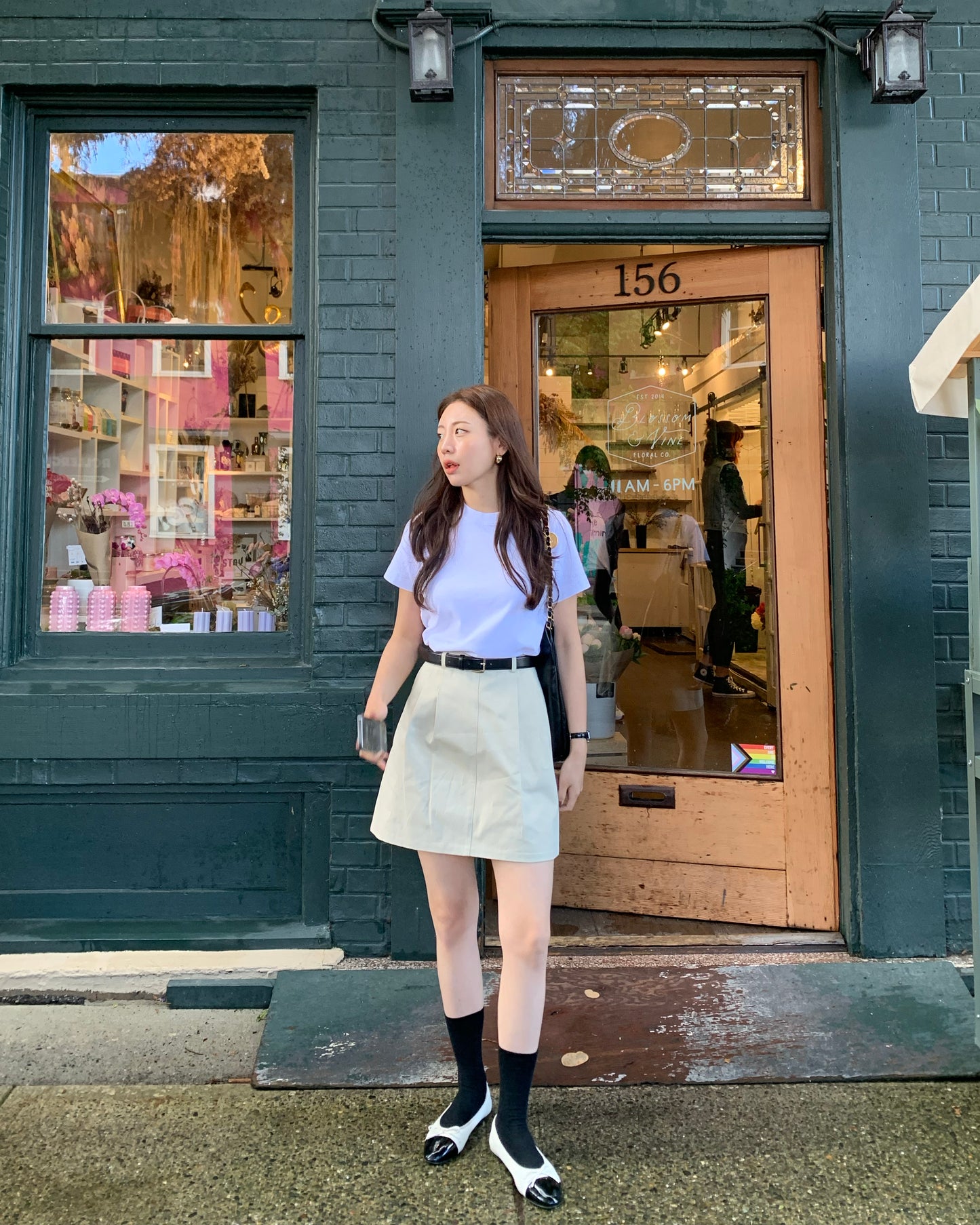 Pintuck Mini Skirt