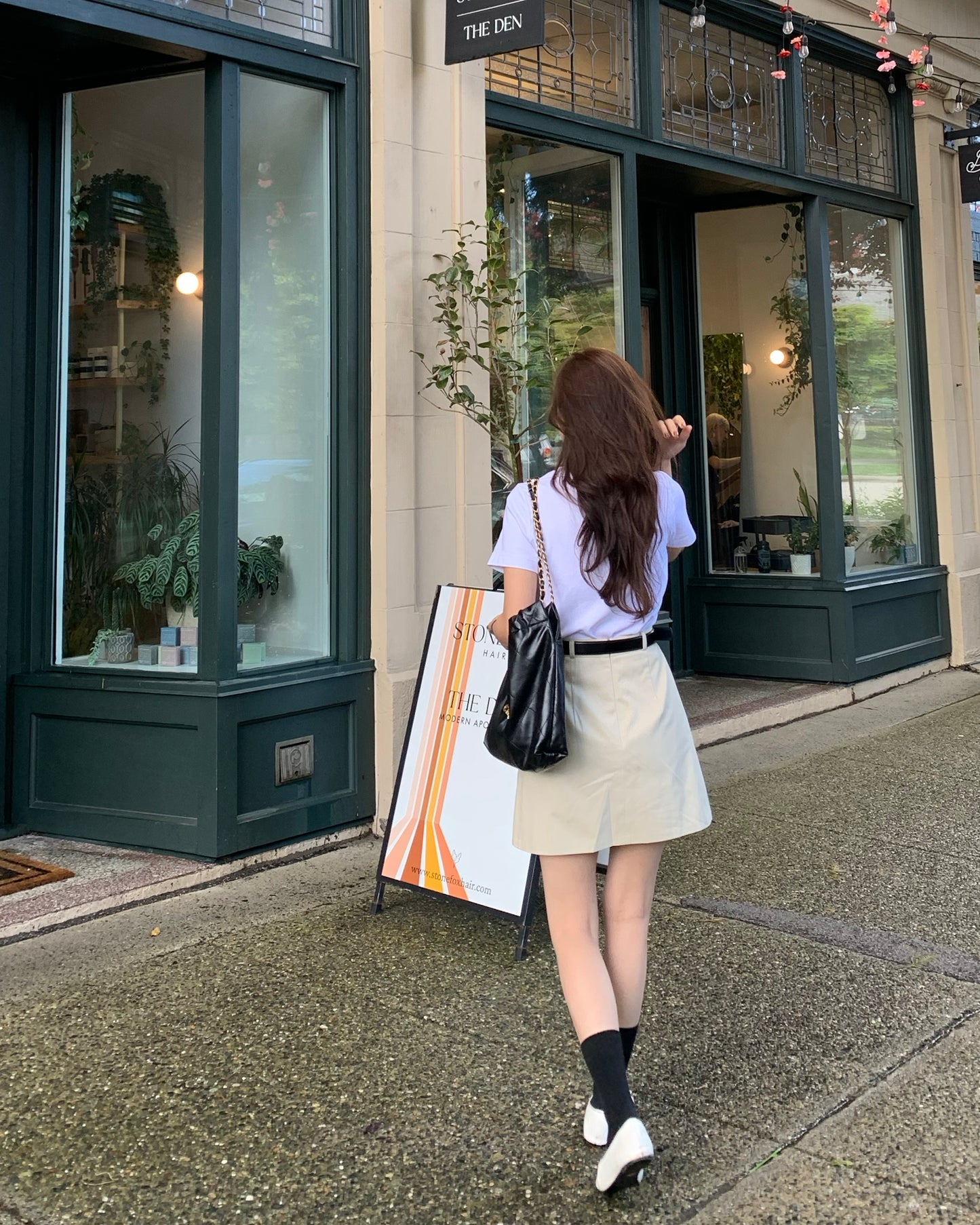 Pintuck Mini Skirt