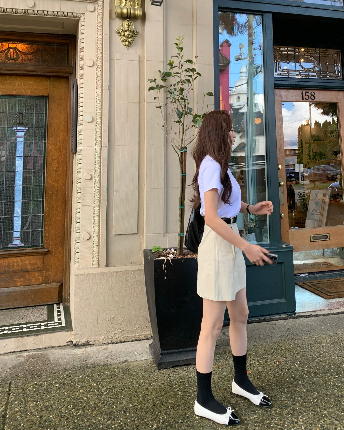 Pintuck Mini Skirt