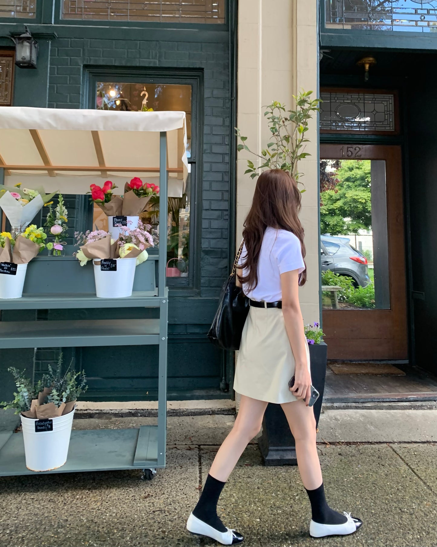 Pintuck Mini Skirt
