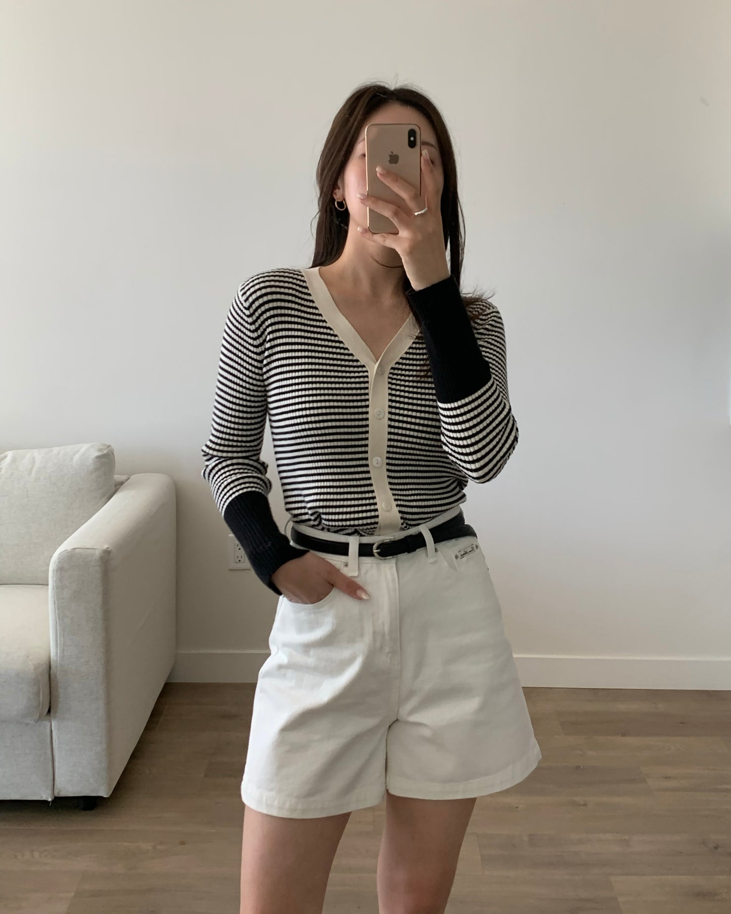 Simple Cotton Shorts (Ivory)