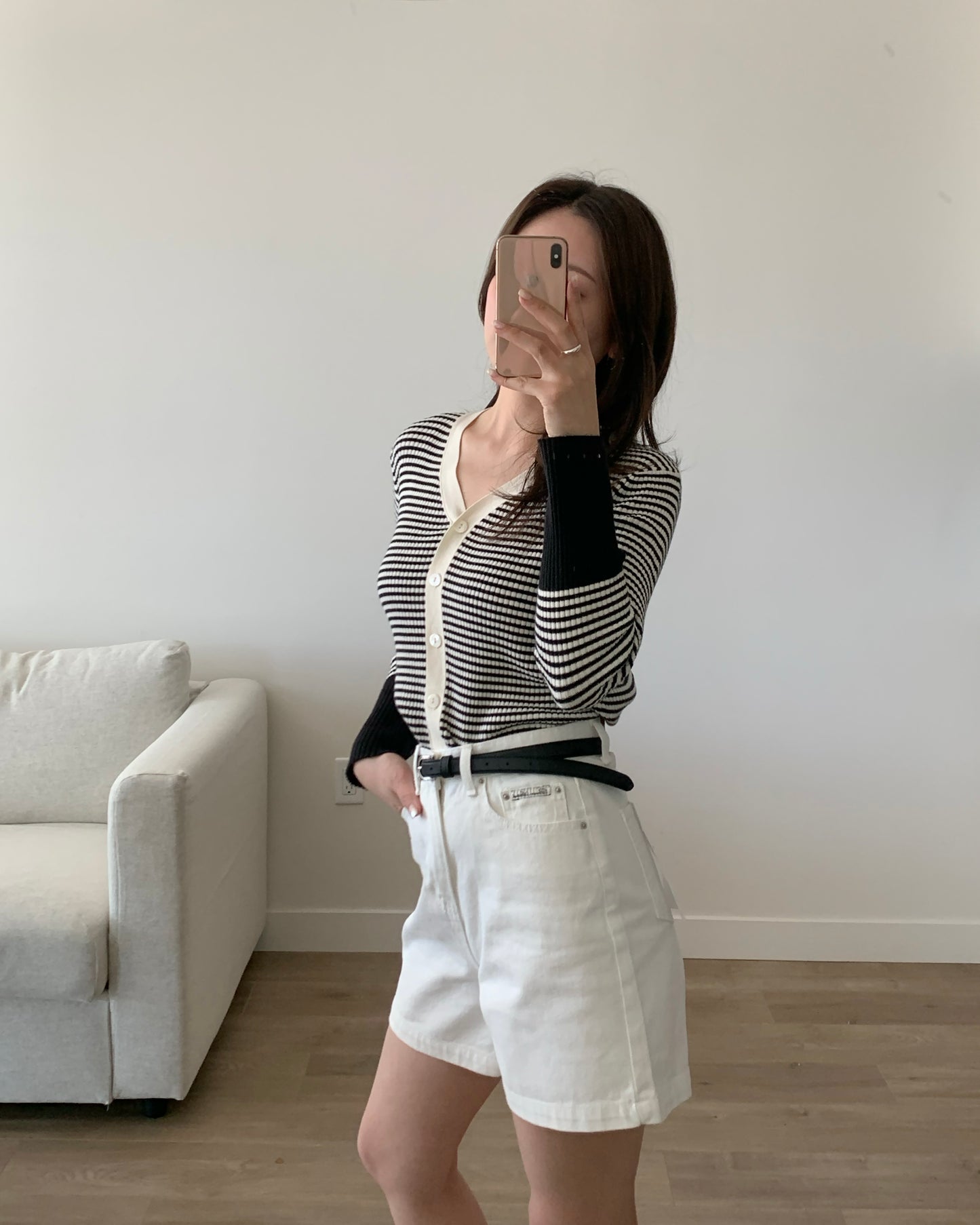 Simple Cotton Shorts (Ivory)