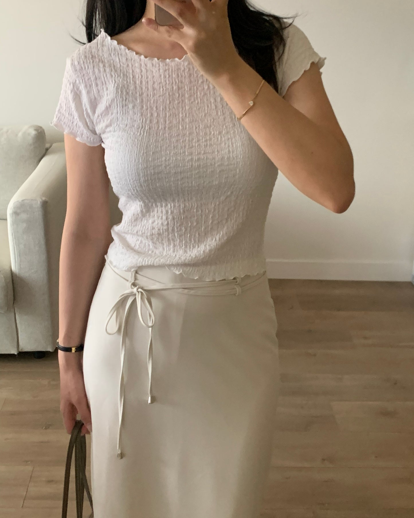 Crinkled T-shirt