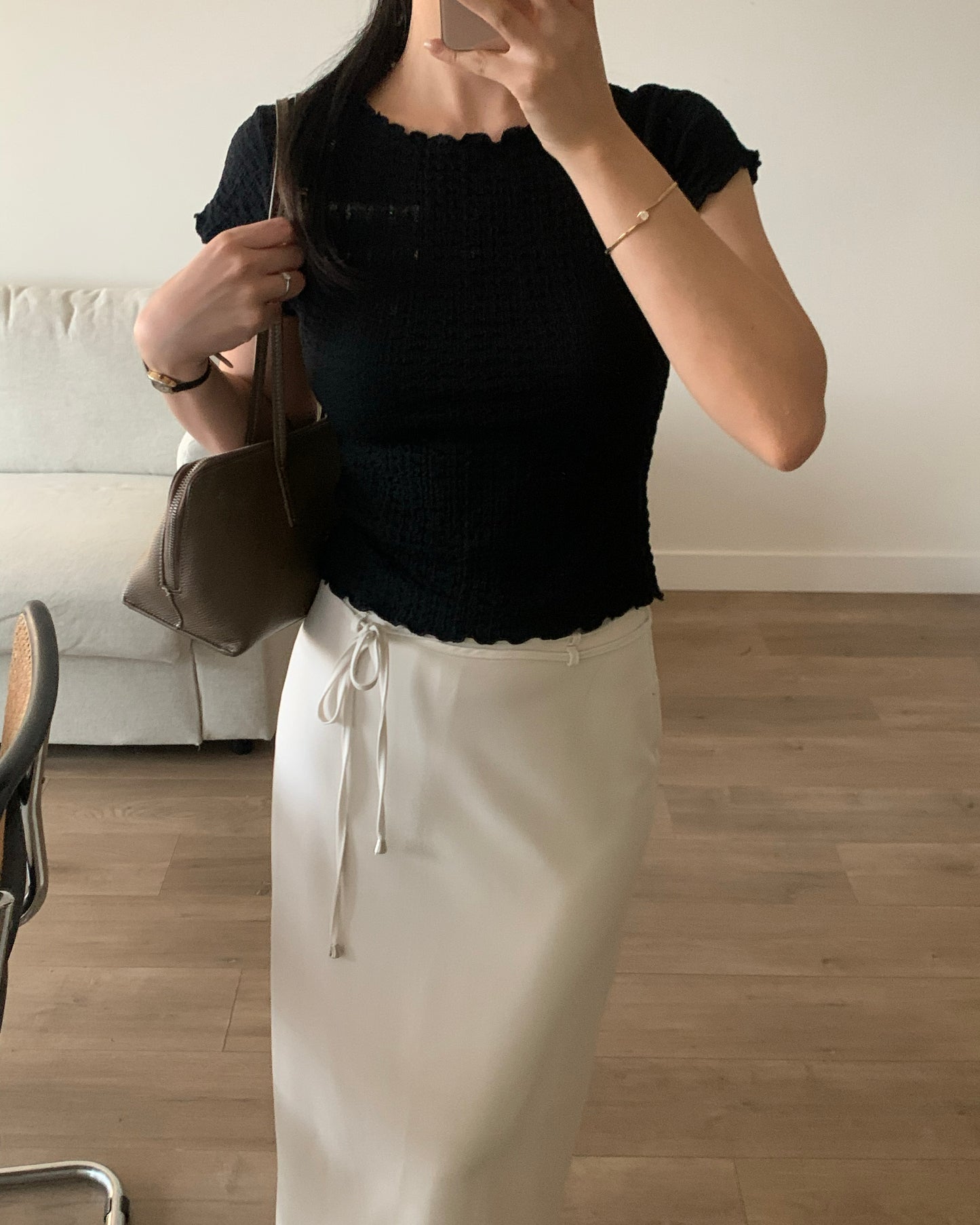 Crinkled T-shirt