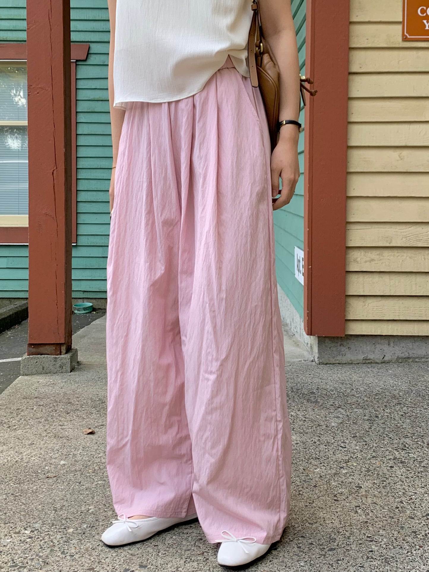 Crinkle Band Pants