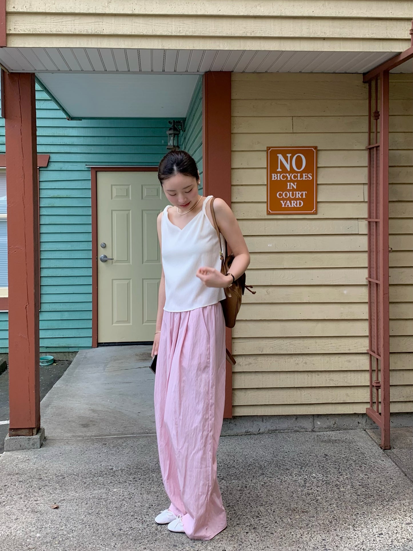 Crinkle Band Pants