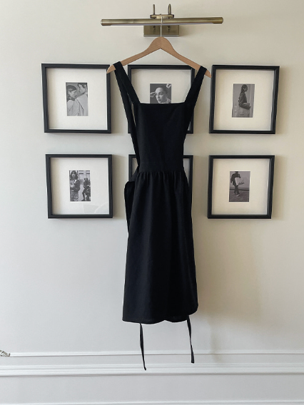 Linen Black Apron