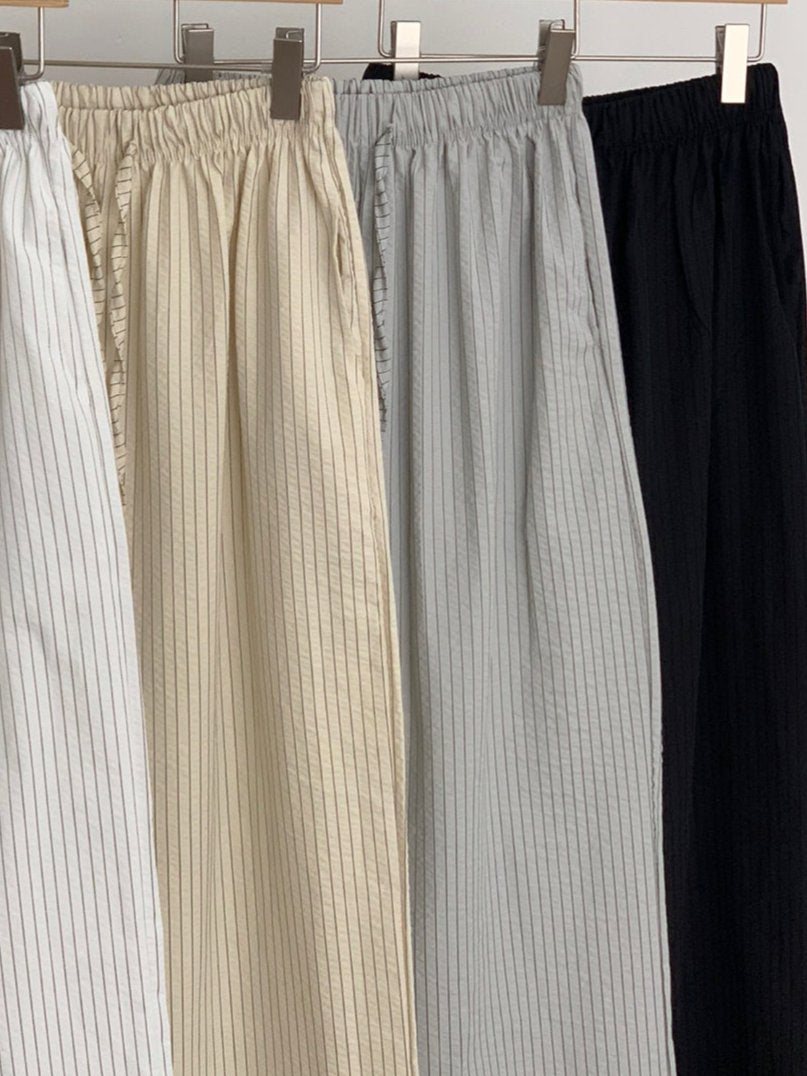 Striped Banding Pants