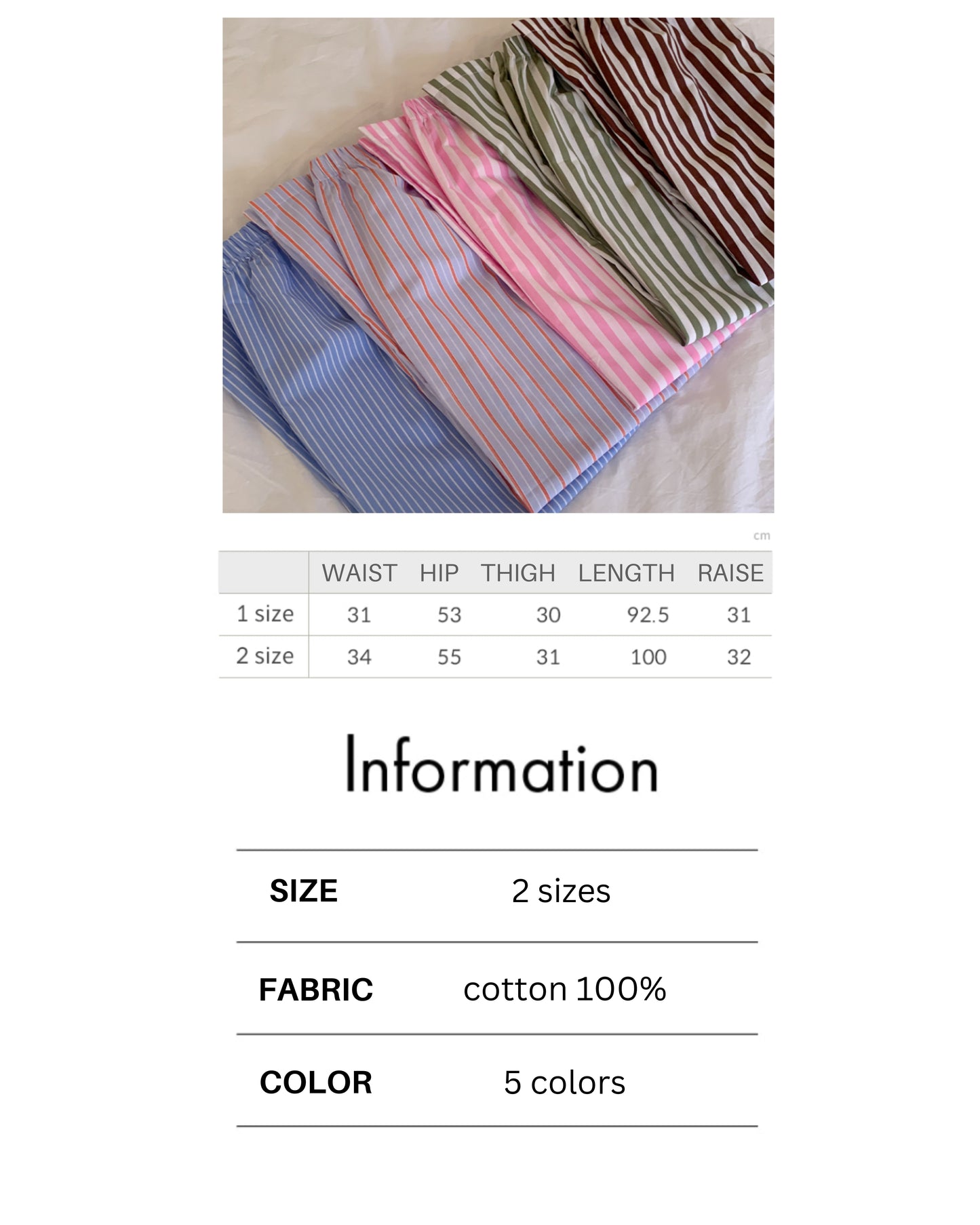 [REPEAT] Stripe Pajama Pants