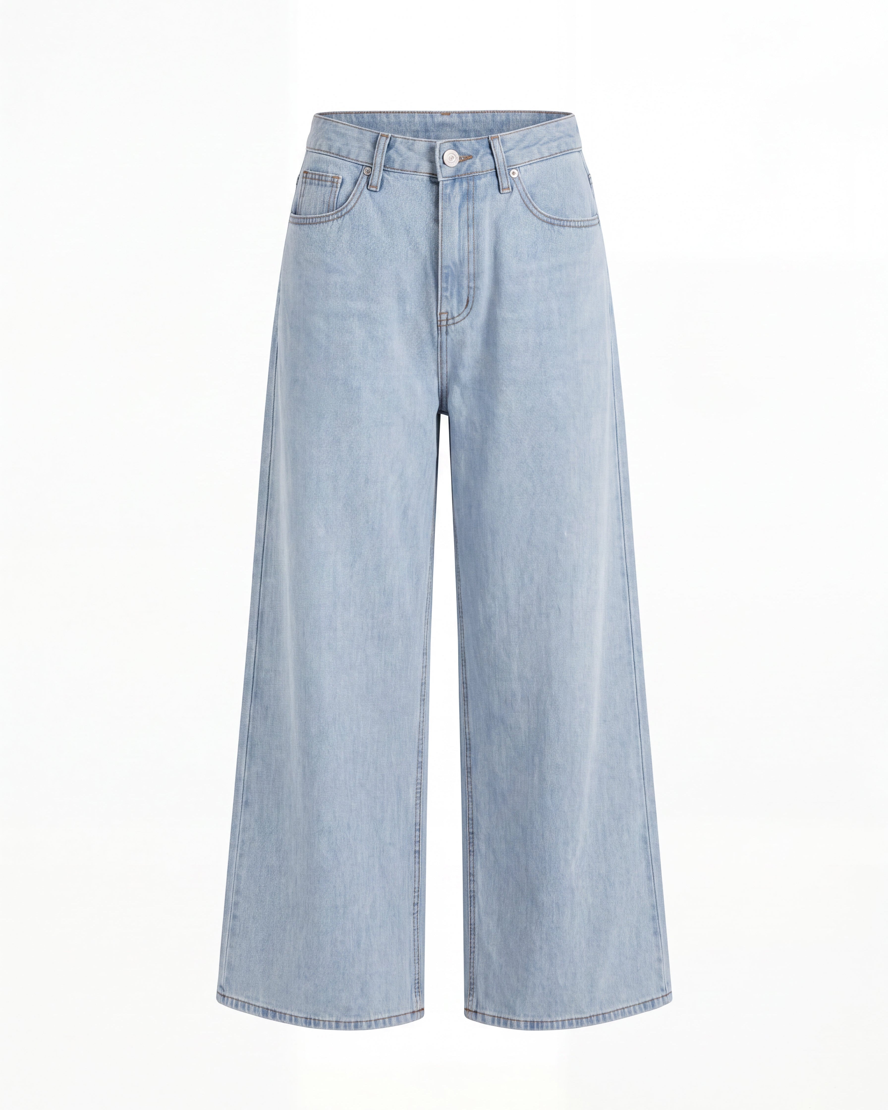 LIGHT-BLUE WIDE DENIM PANTS
