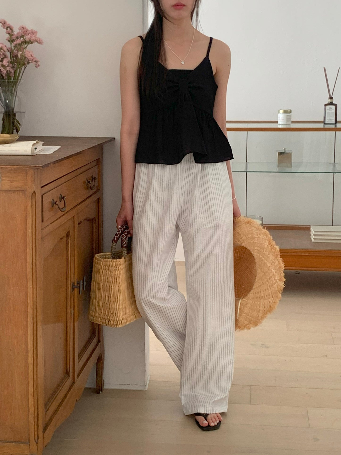 Striped Banding Pants