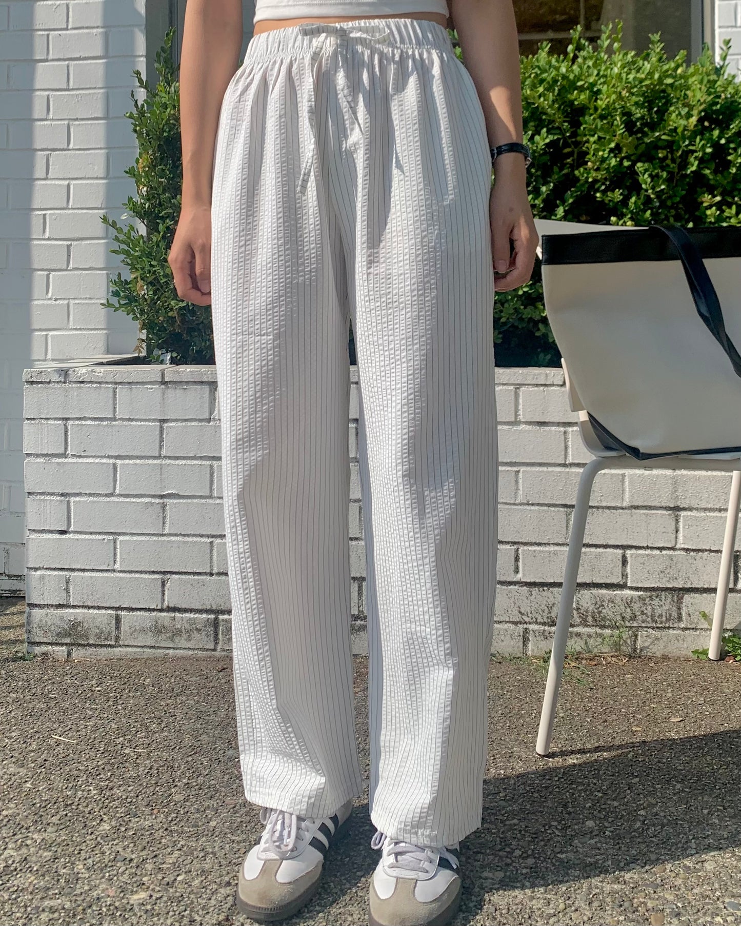 Striped Banding Pants