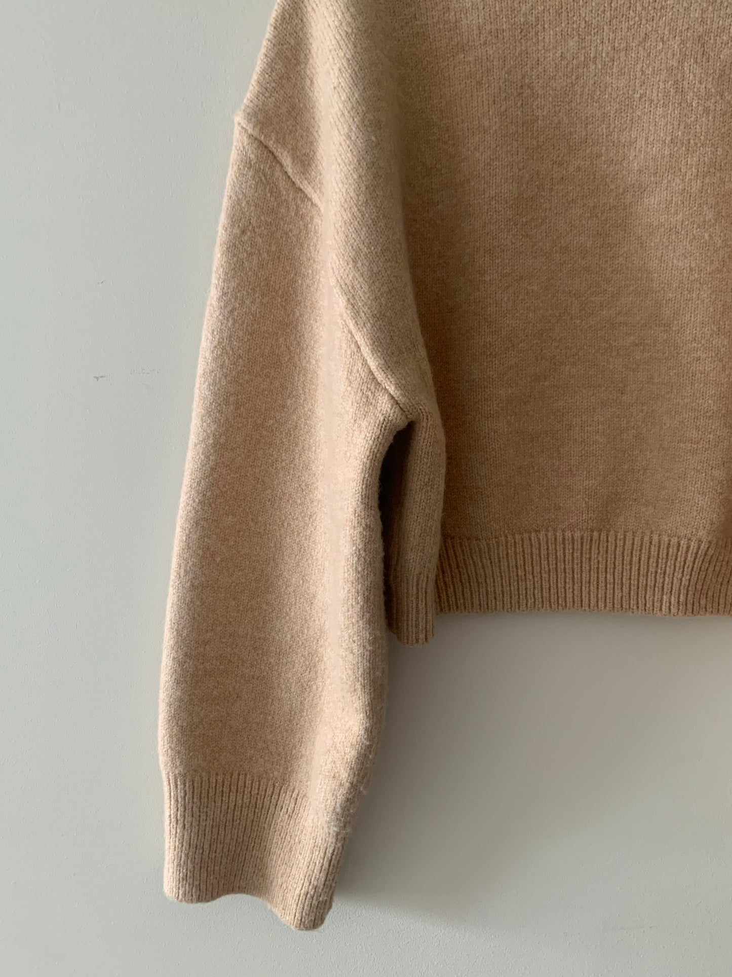 Cropped Turtle-Neckline Sweater
