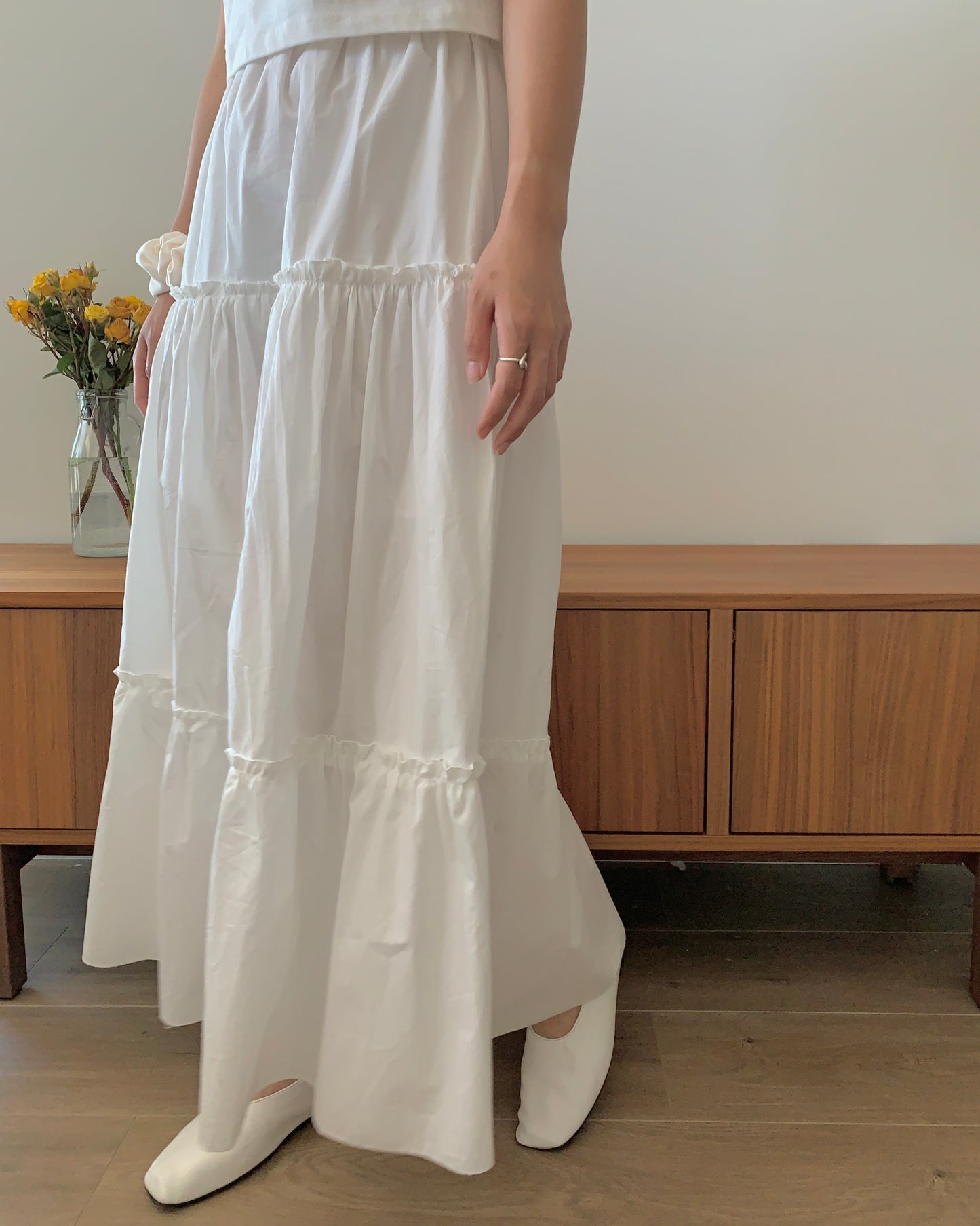 Ruffled Long Skirt (banding)