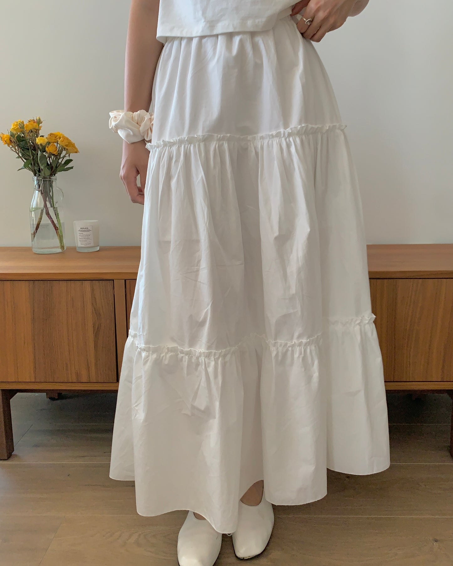 Ruffled Long Skirt (banding)