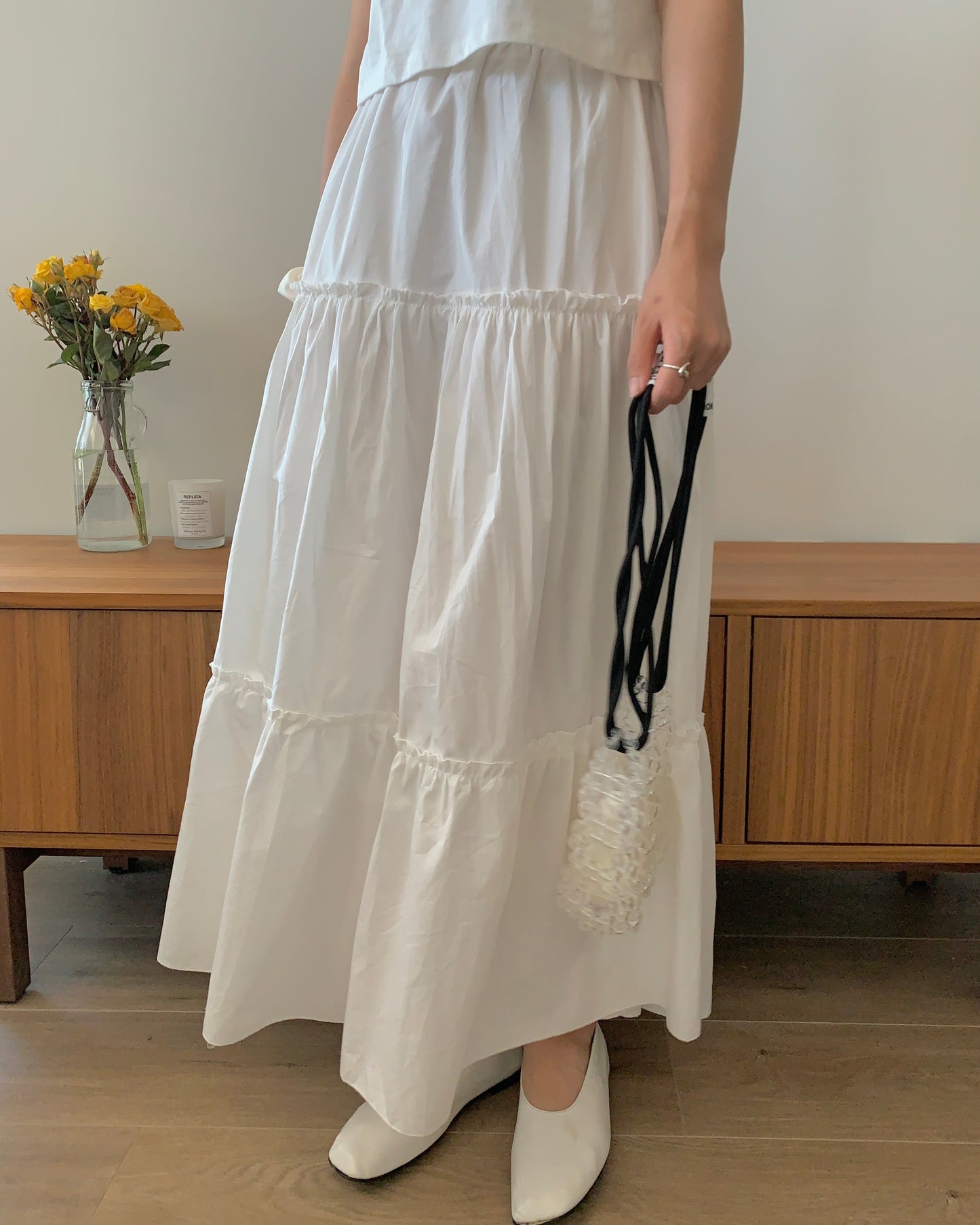 Ruffled Long Skirt (banding)