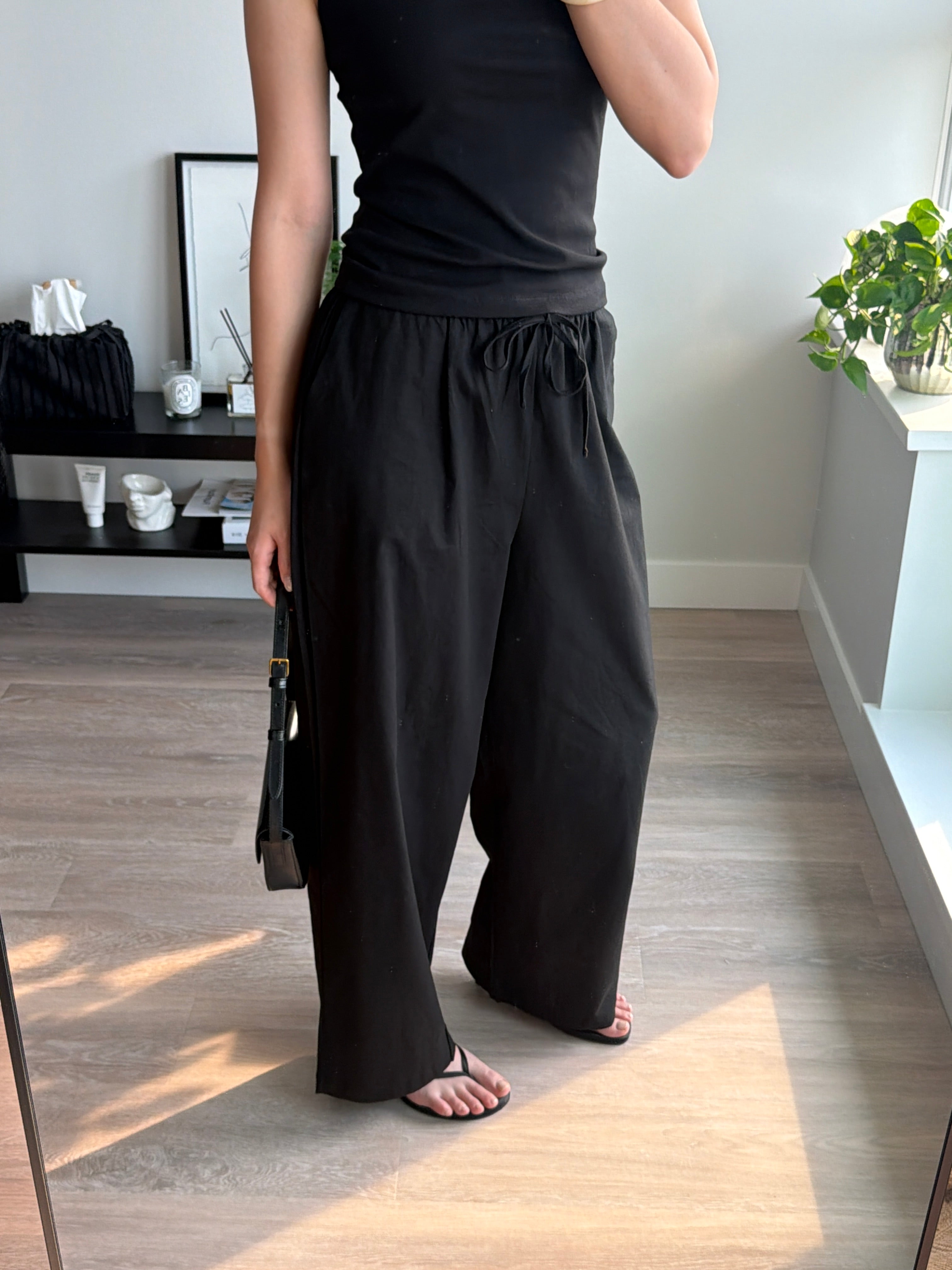 Bio-Washed Cotton Banding Pants