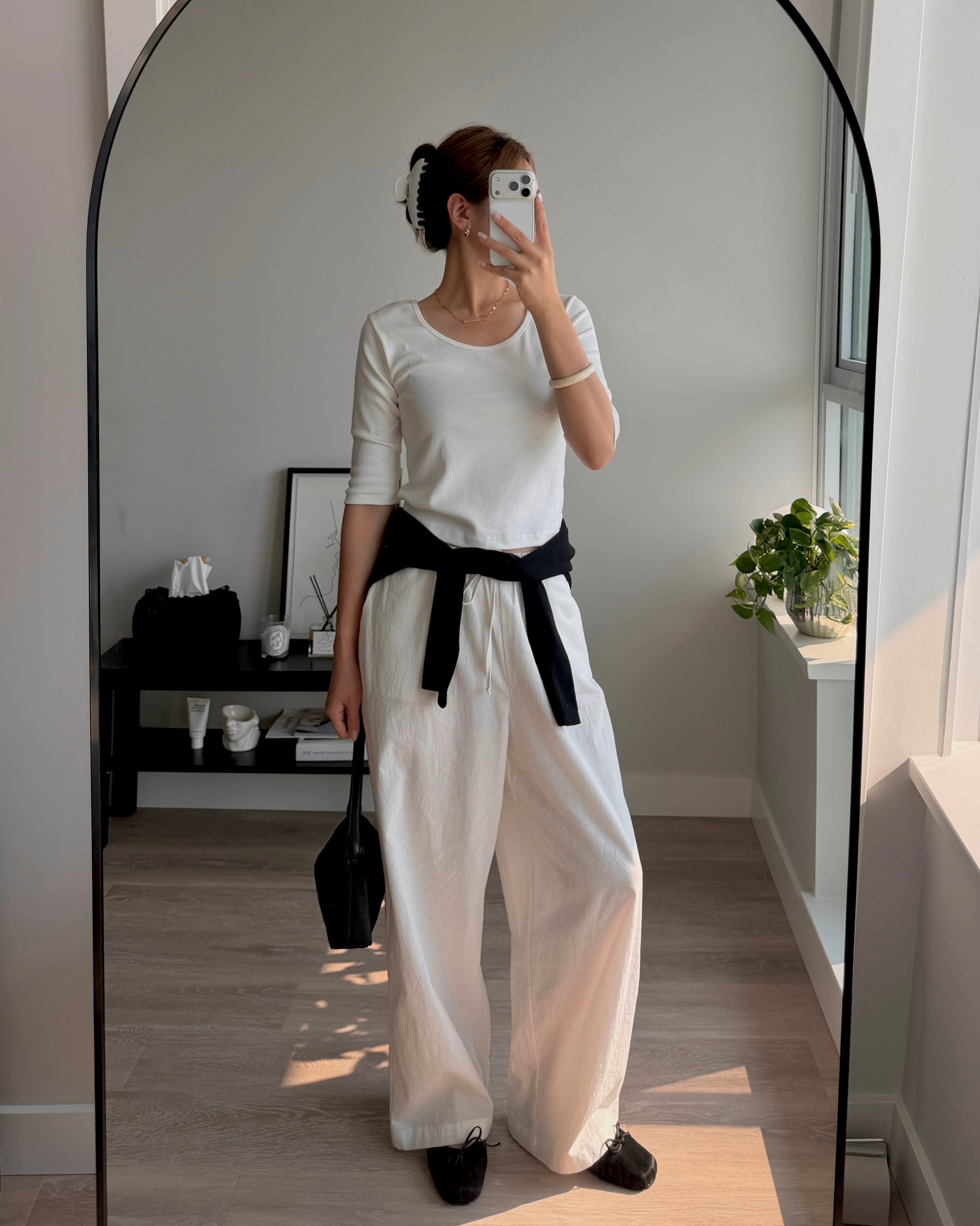 Bio-Washed Cotton Banding Pants