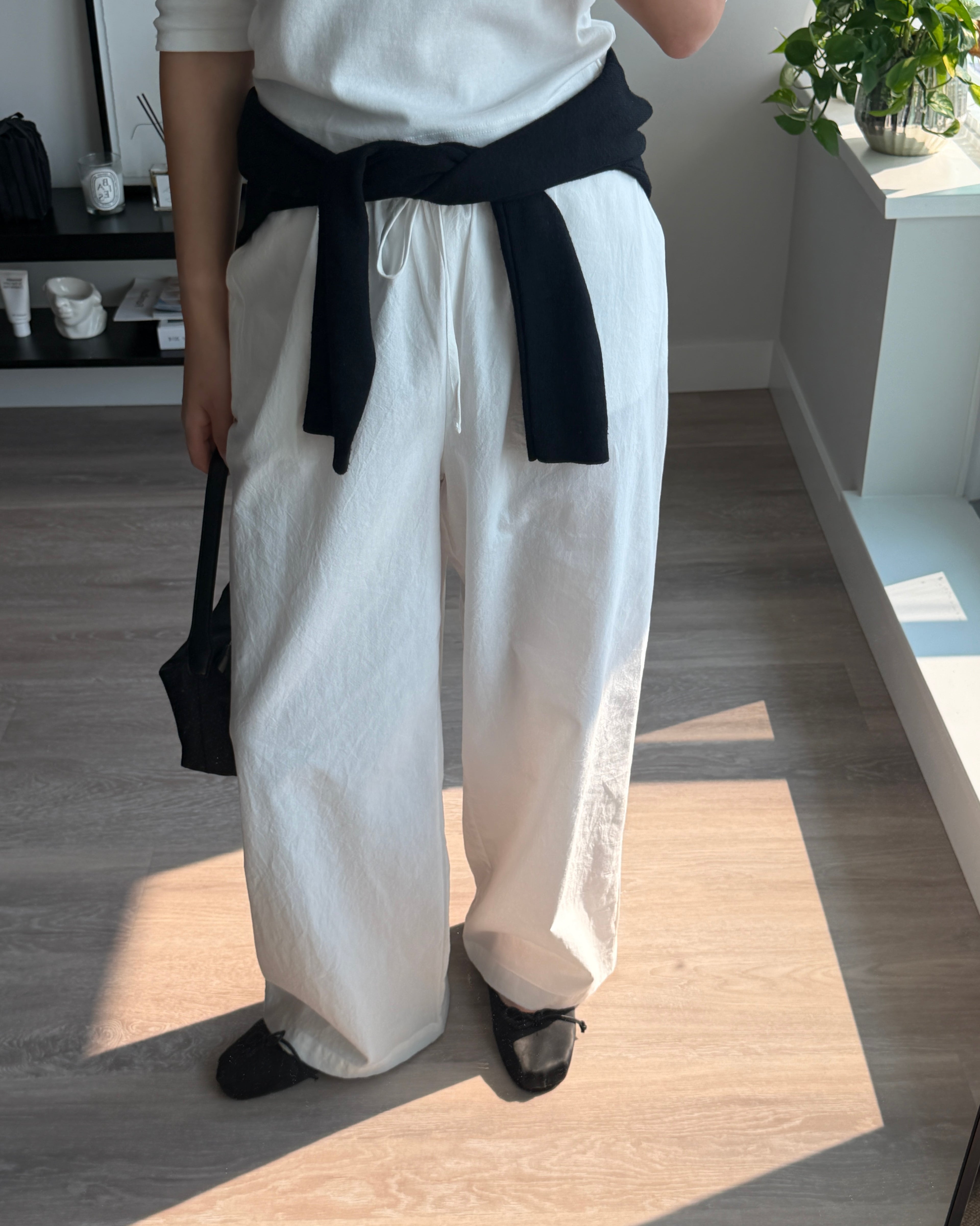 Bio-Washed Cotton Banding Pants