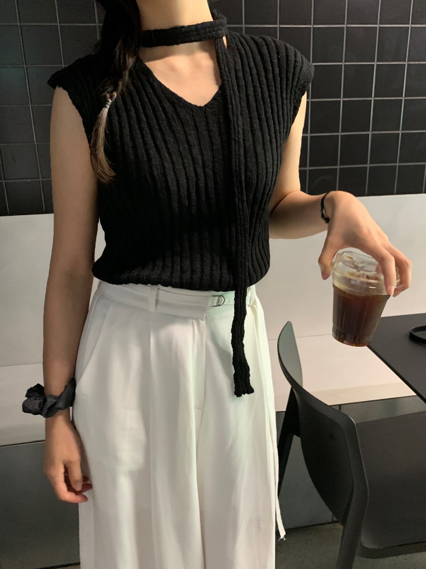 Tied Knit Sleeveless