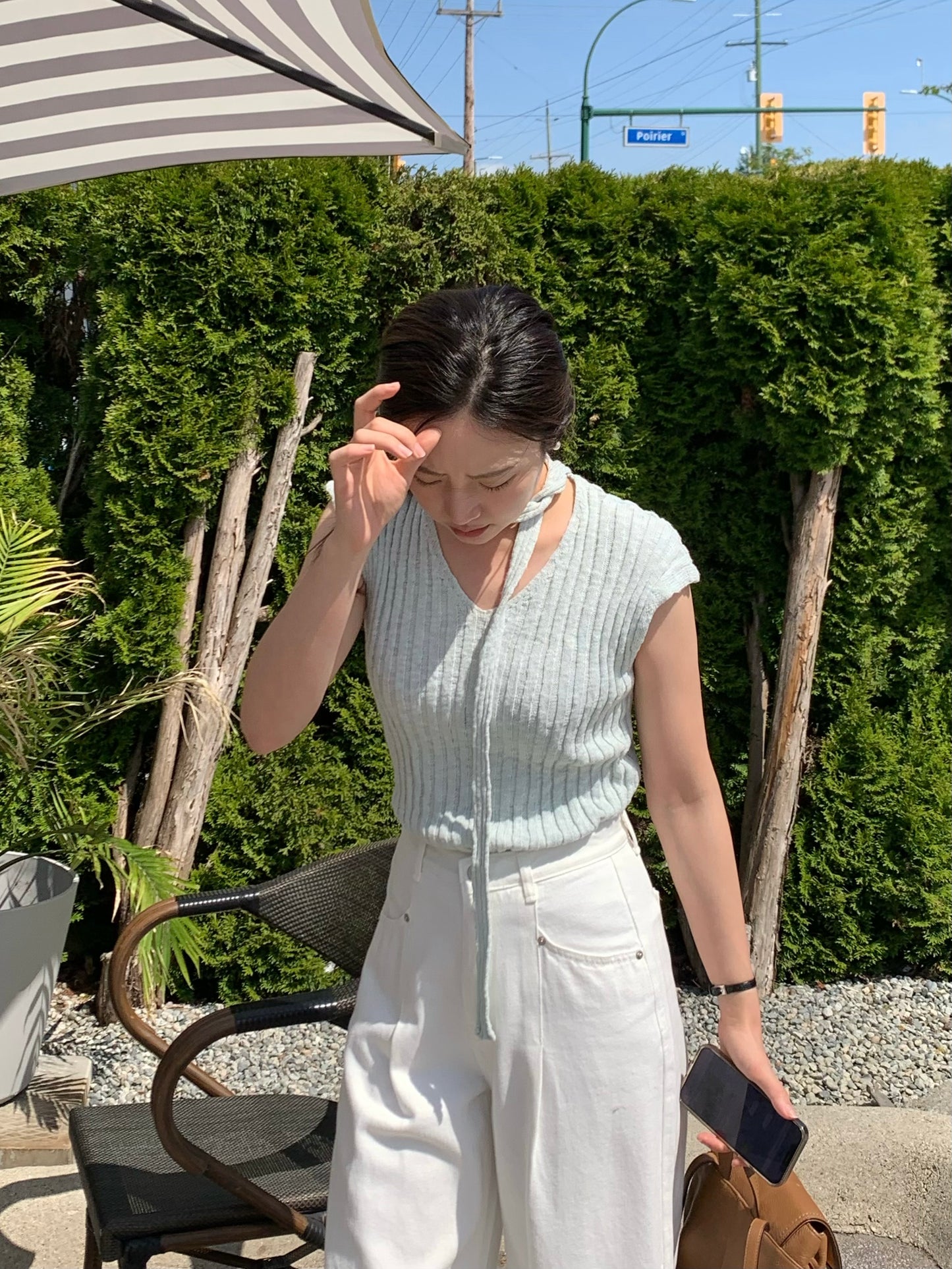 Tied Knit Sleeveless