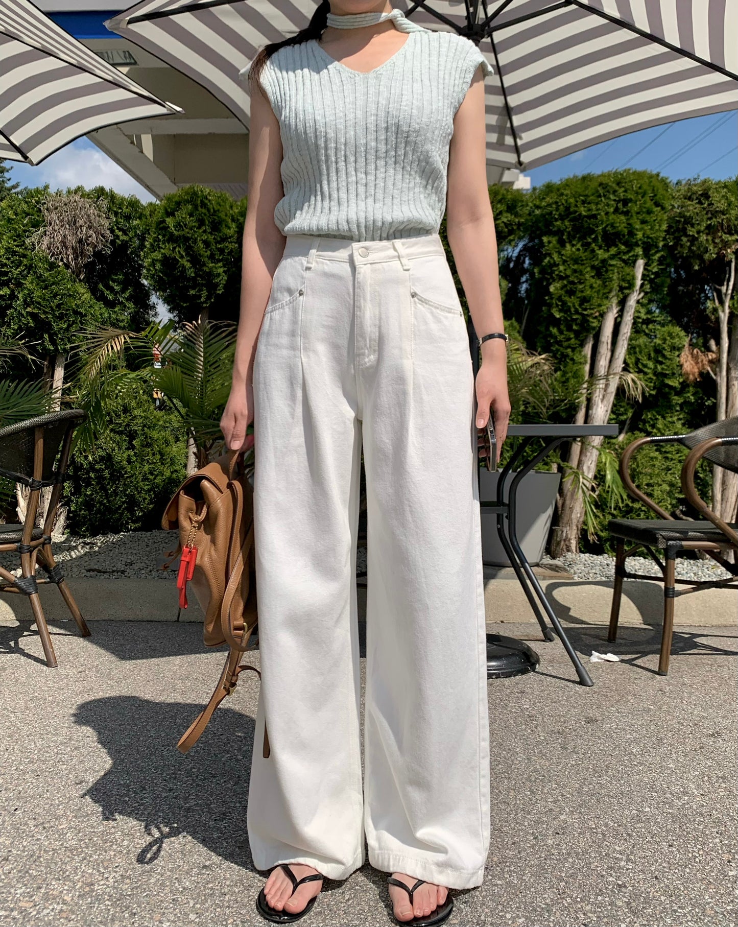 Pin-tuck Pocket Pants