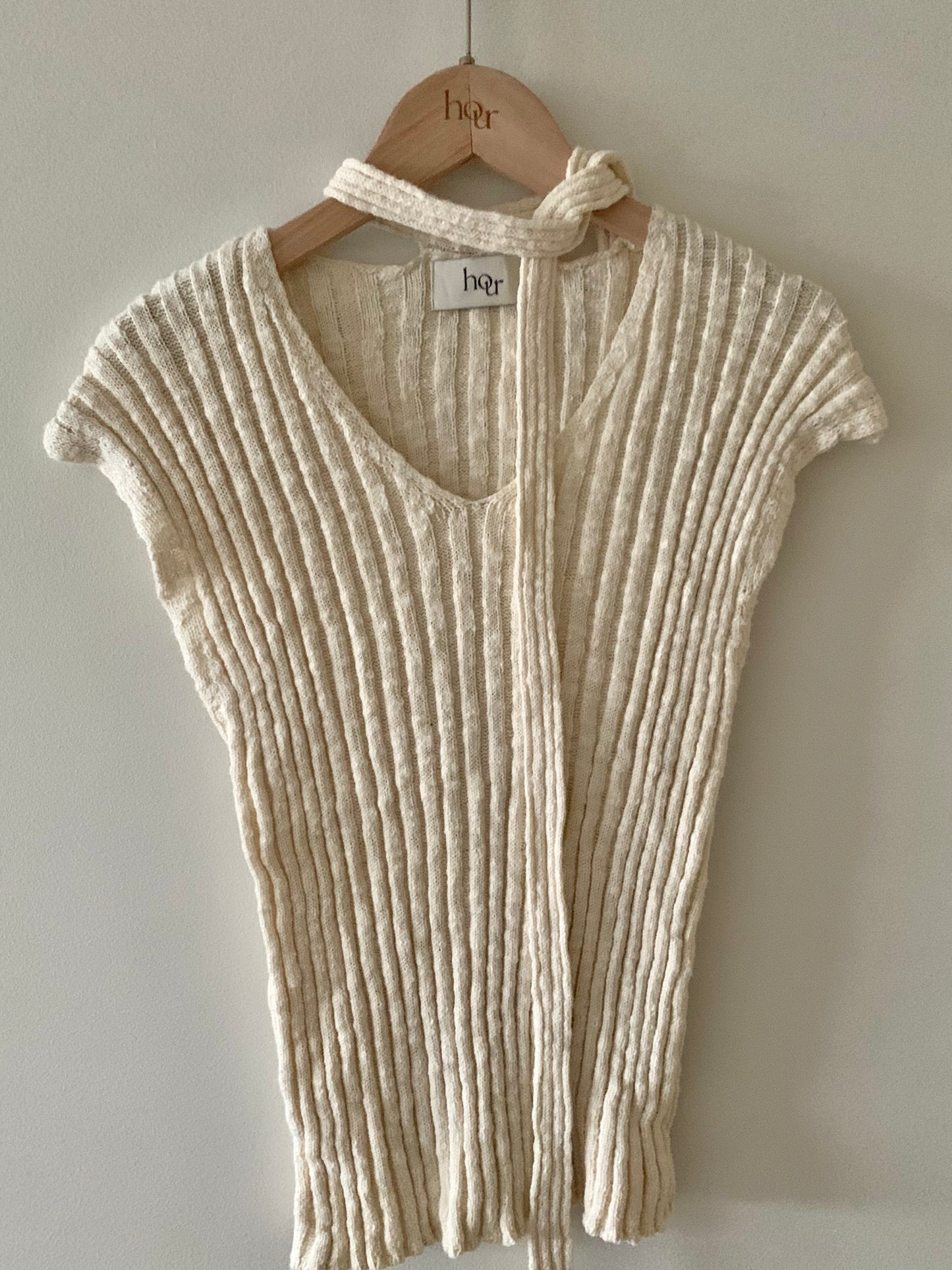 Tied Knit Sleeveless