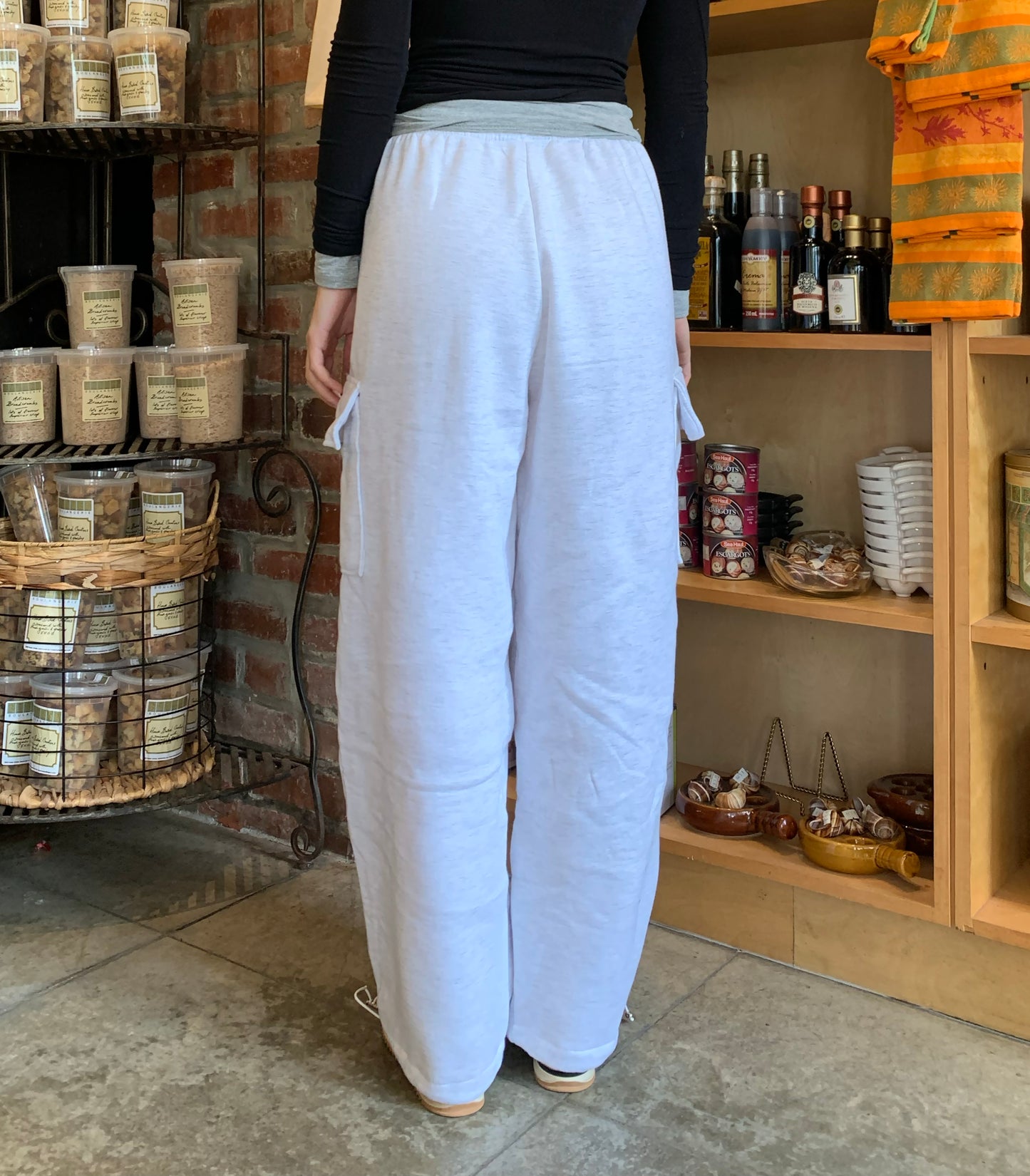 (Fleece-lined) Cargo Wide Banding Pants