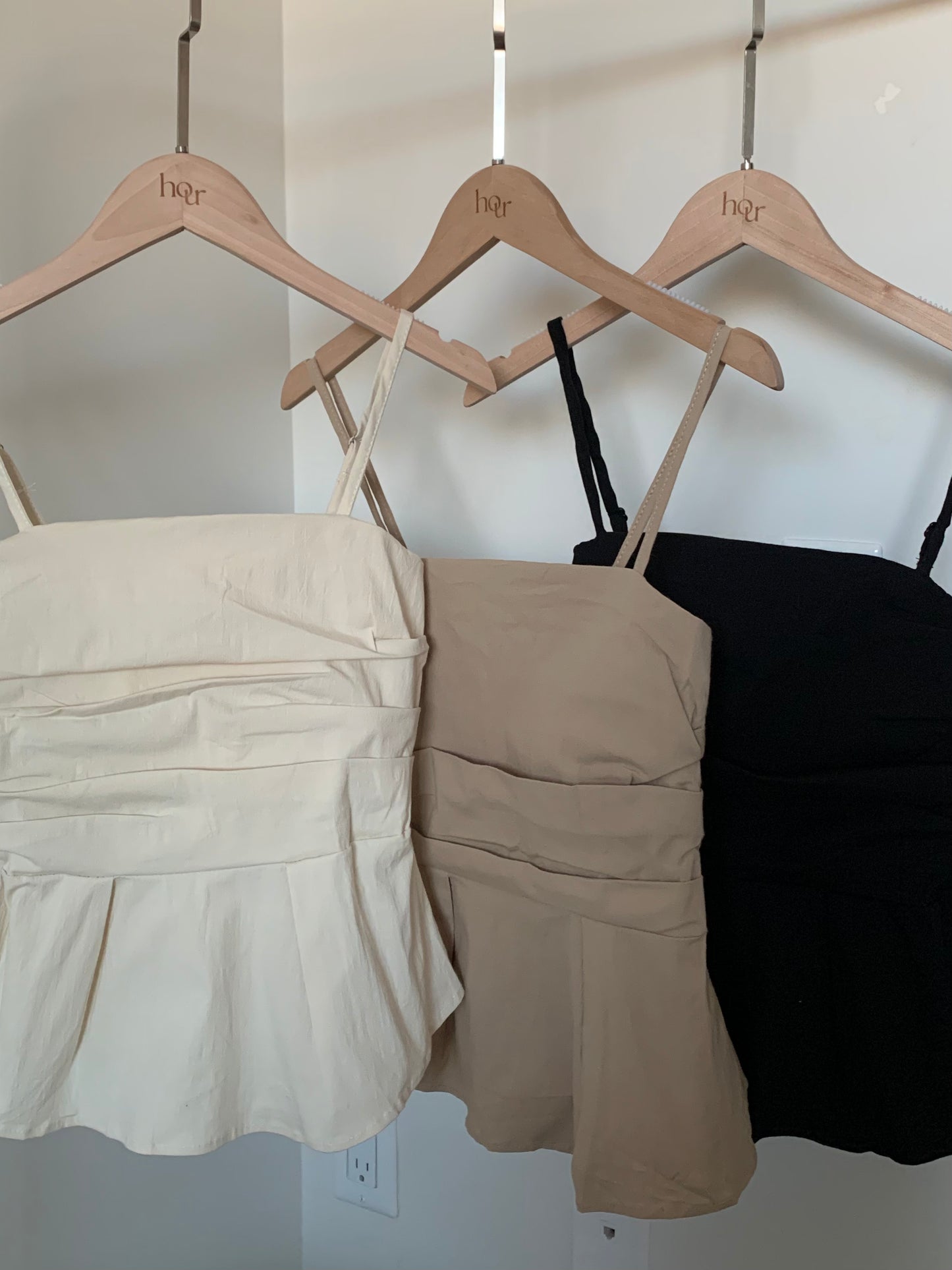 Smocked Bustier Sleeveless Blouse