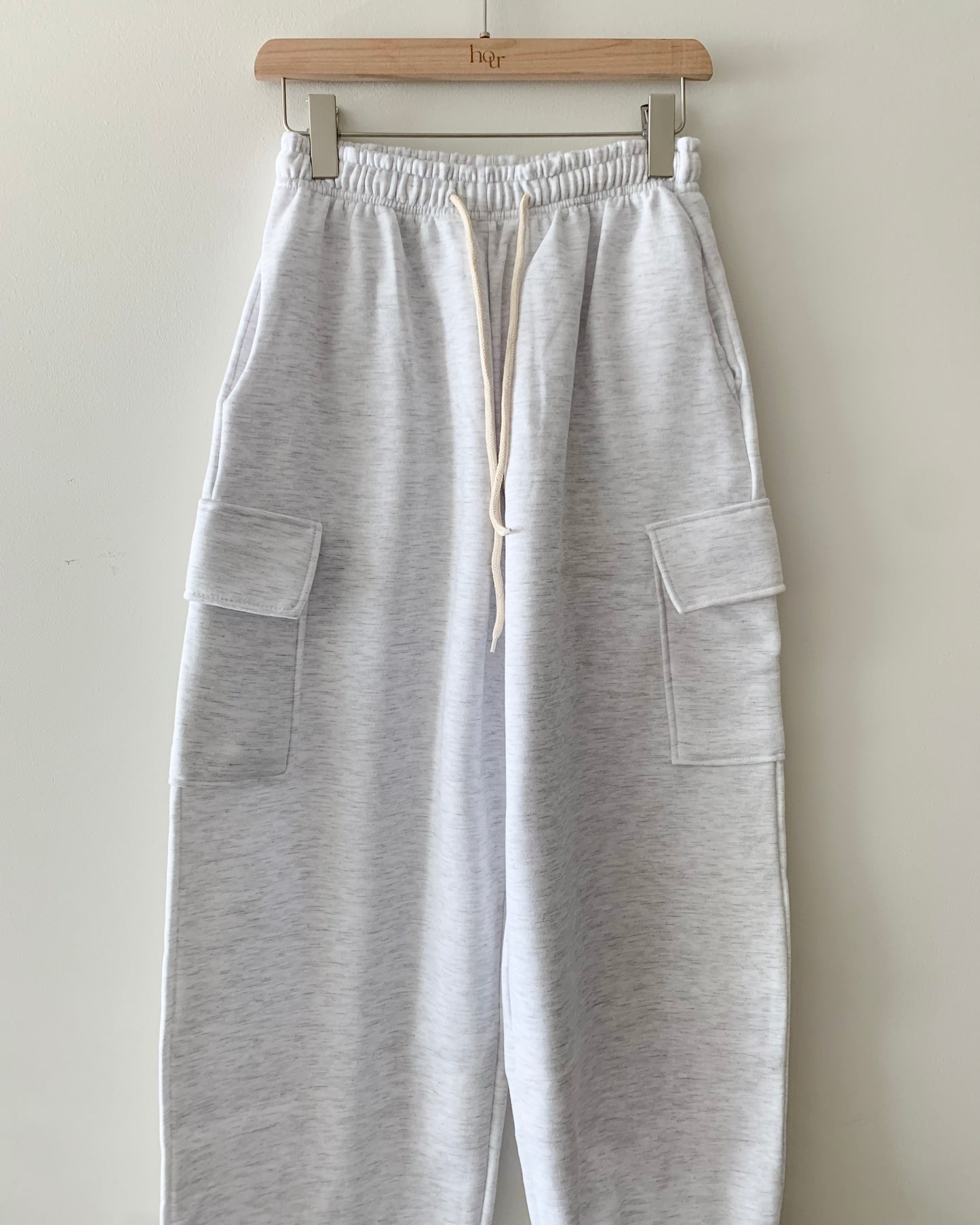 (Fleece-lined) Cargo Wide Banding Pants