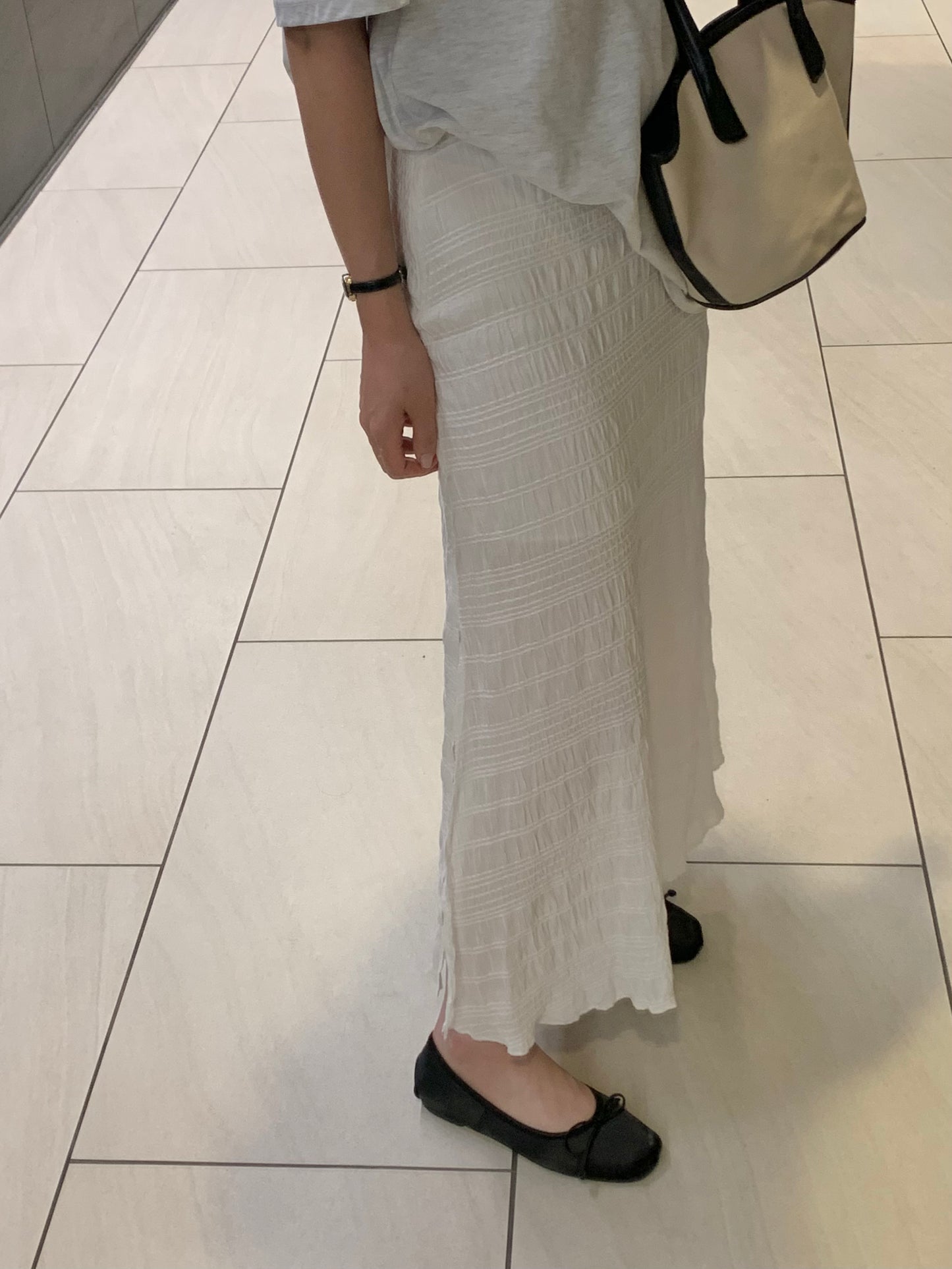 Summer Crinkle Maxi Skirt
