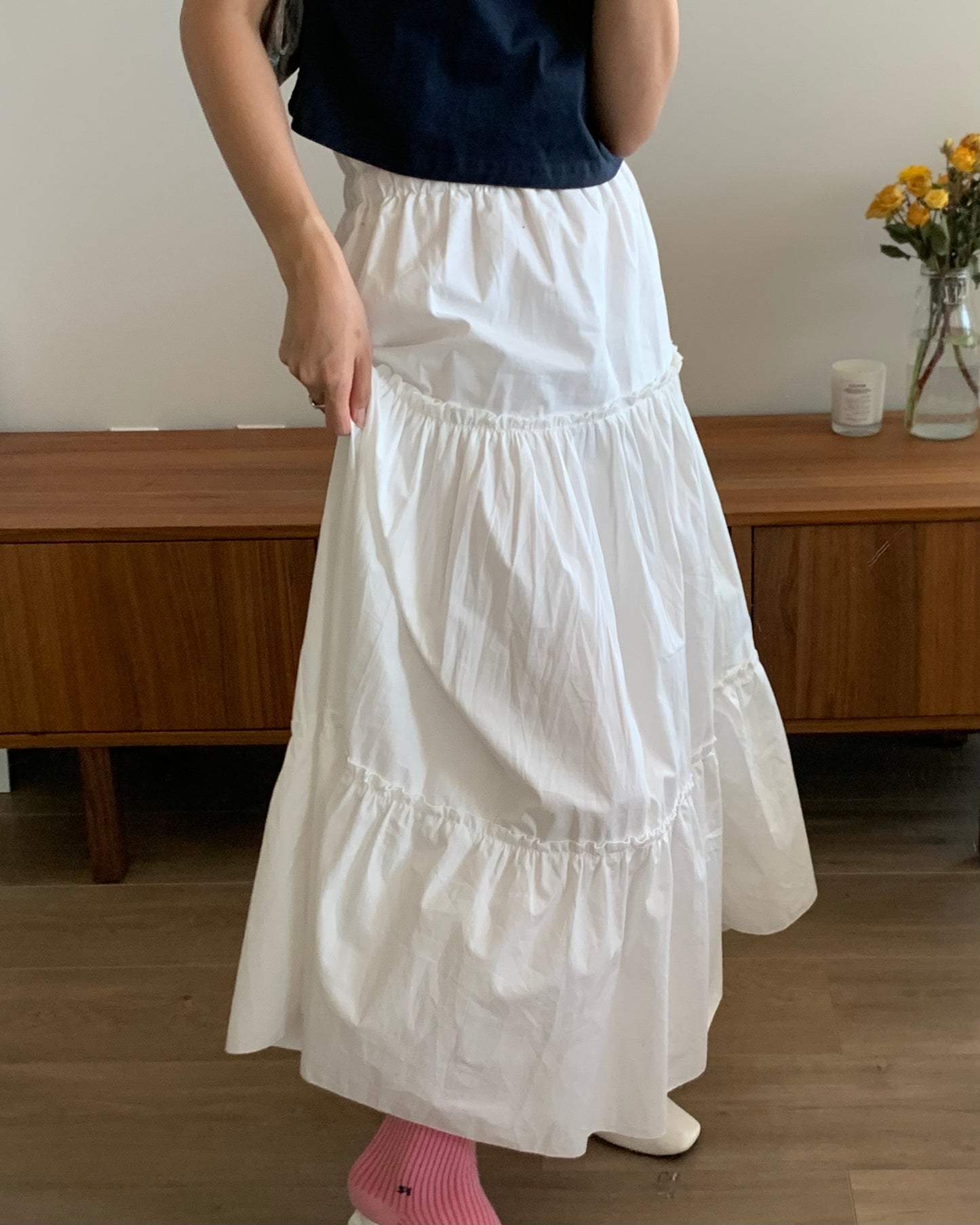 Ruffled Long Skirt (banding)