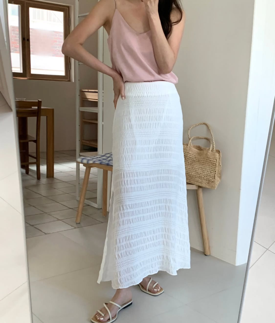 Summer Crinkle Maxi Skirt