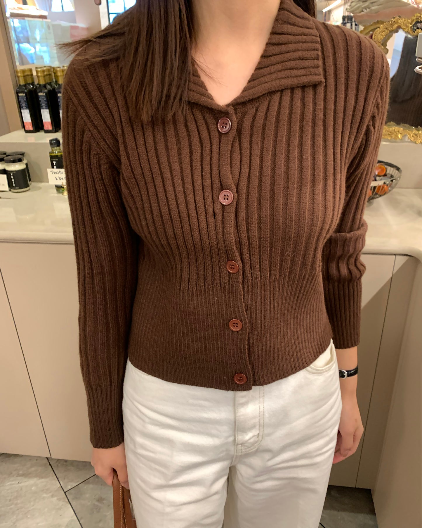Collar Knit Cardigan