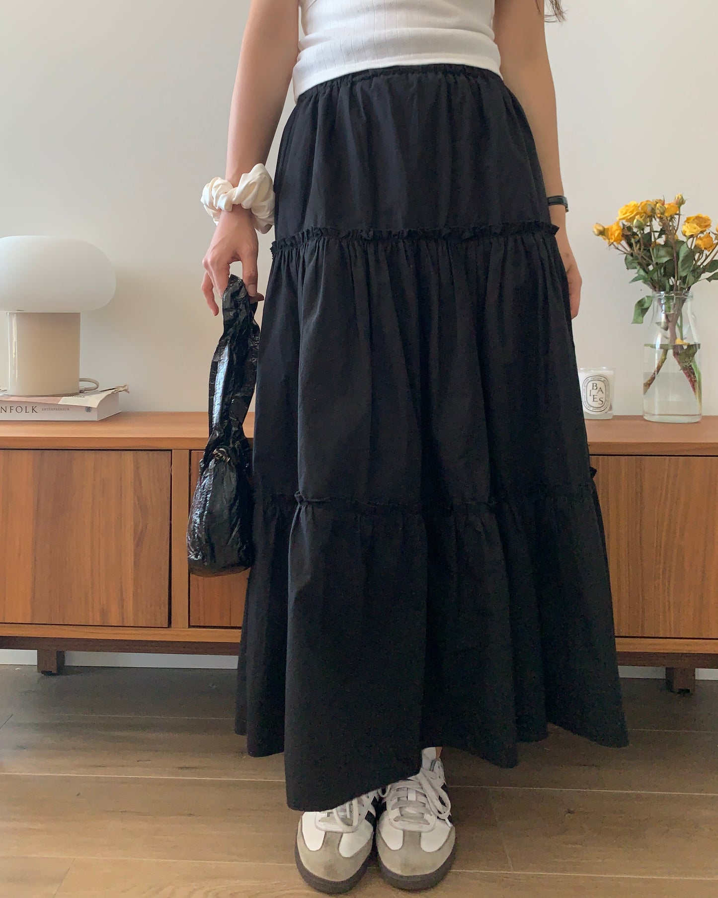 Ruffled Long Skirt (banding)