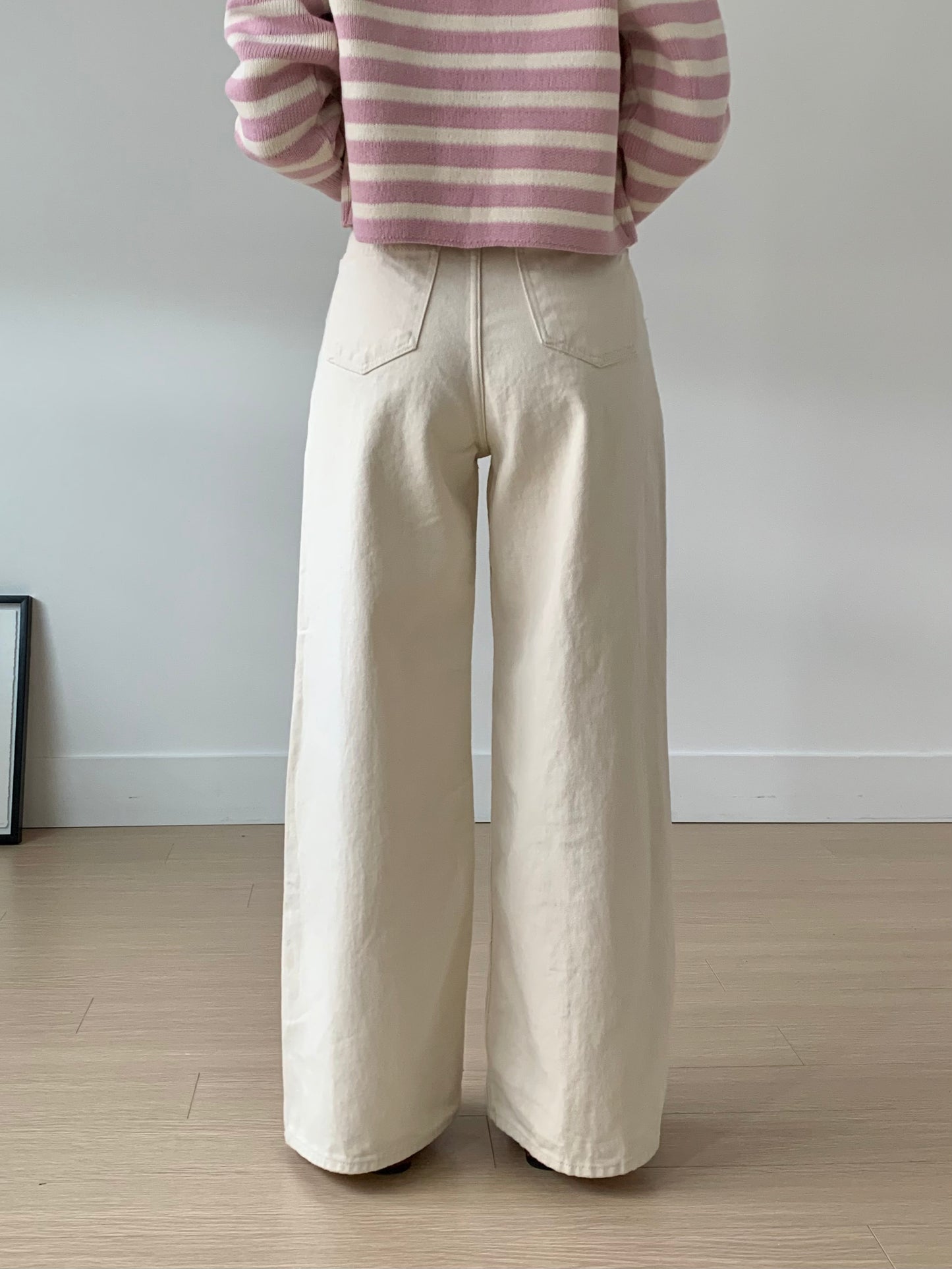 Natural Wide Cotton Pants