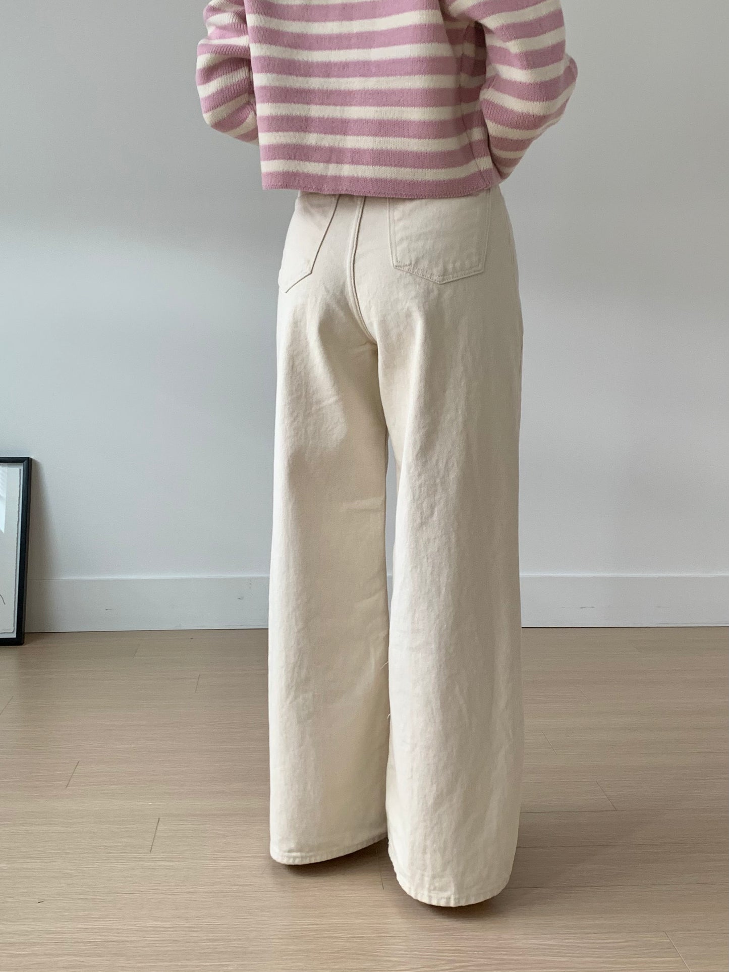 Natural Wide Cotton Pants