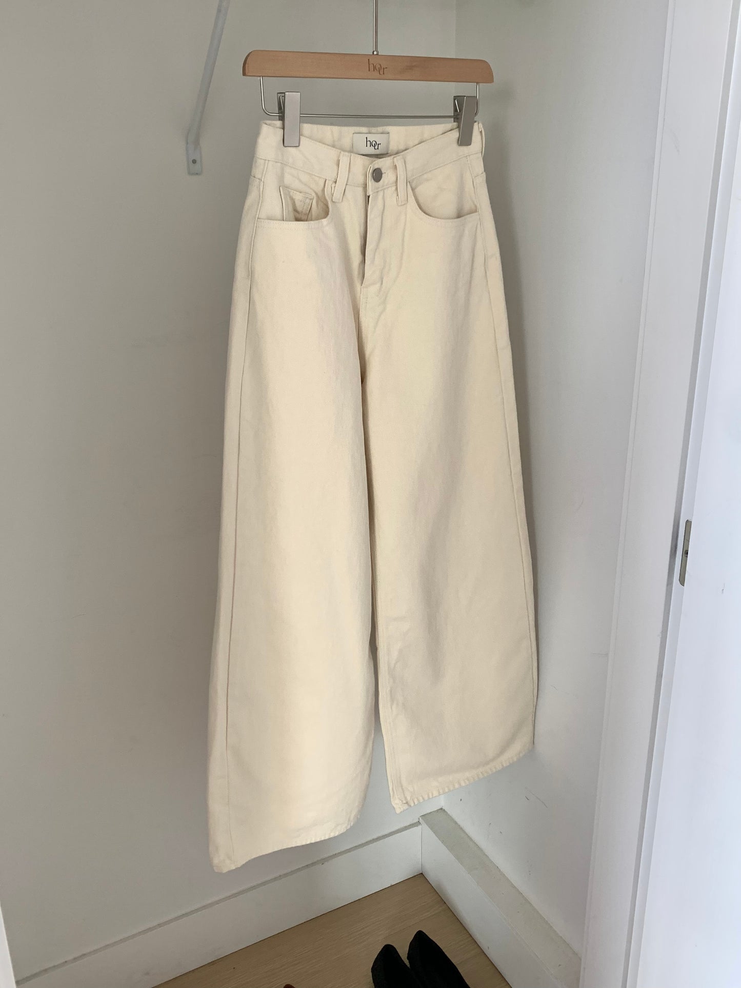 Natural Wide Cotton Pants