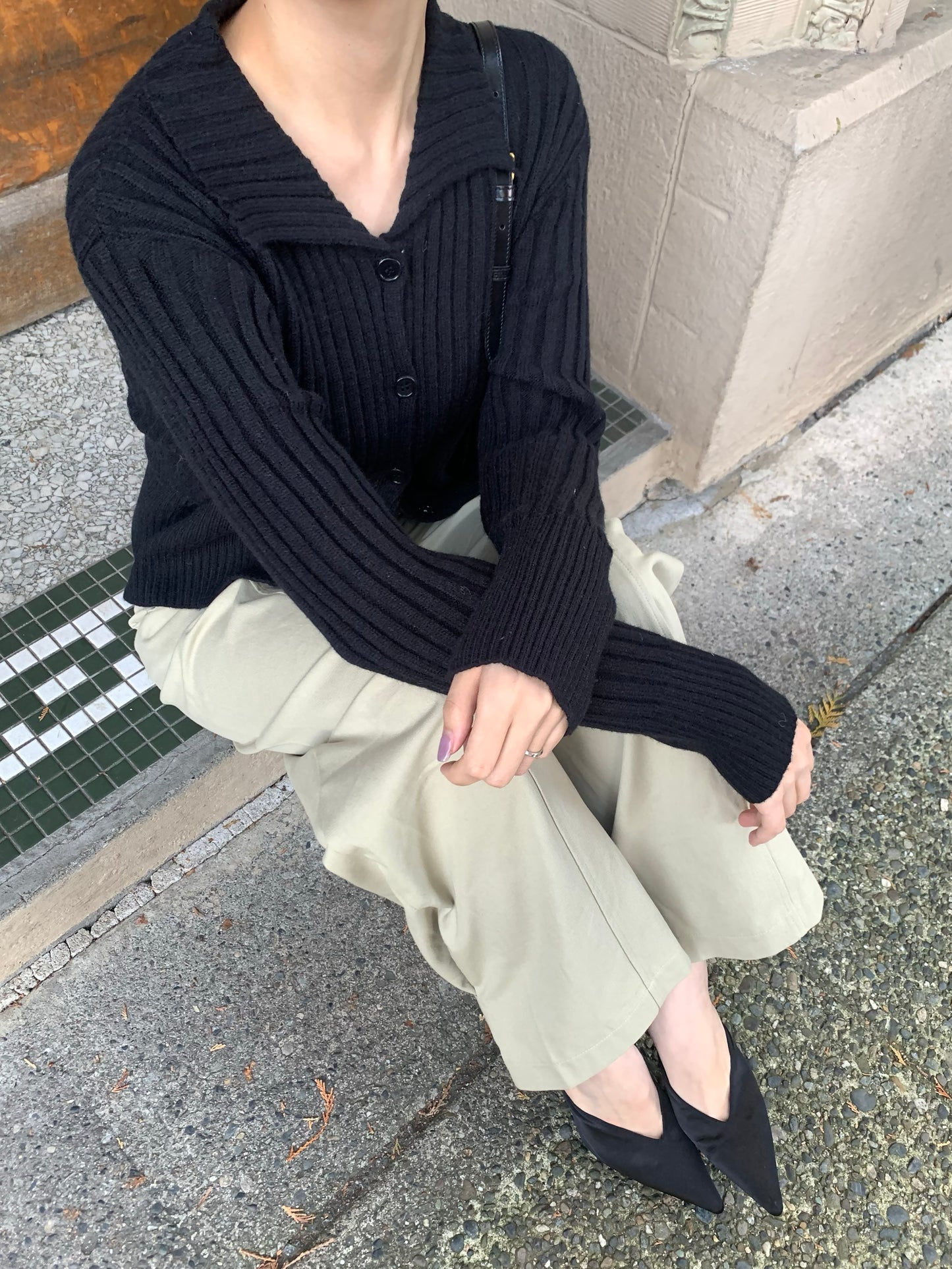 Collar Knit Cardigan