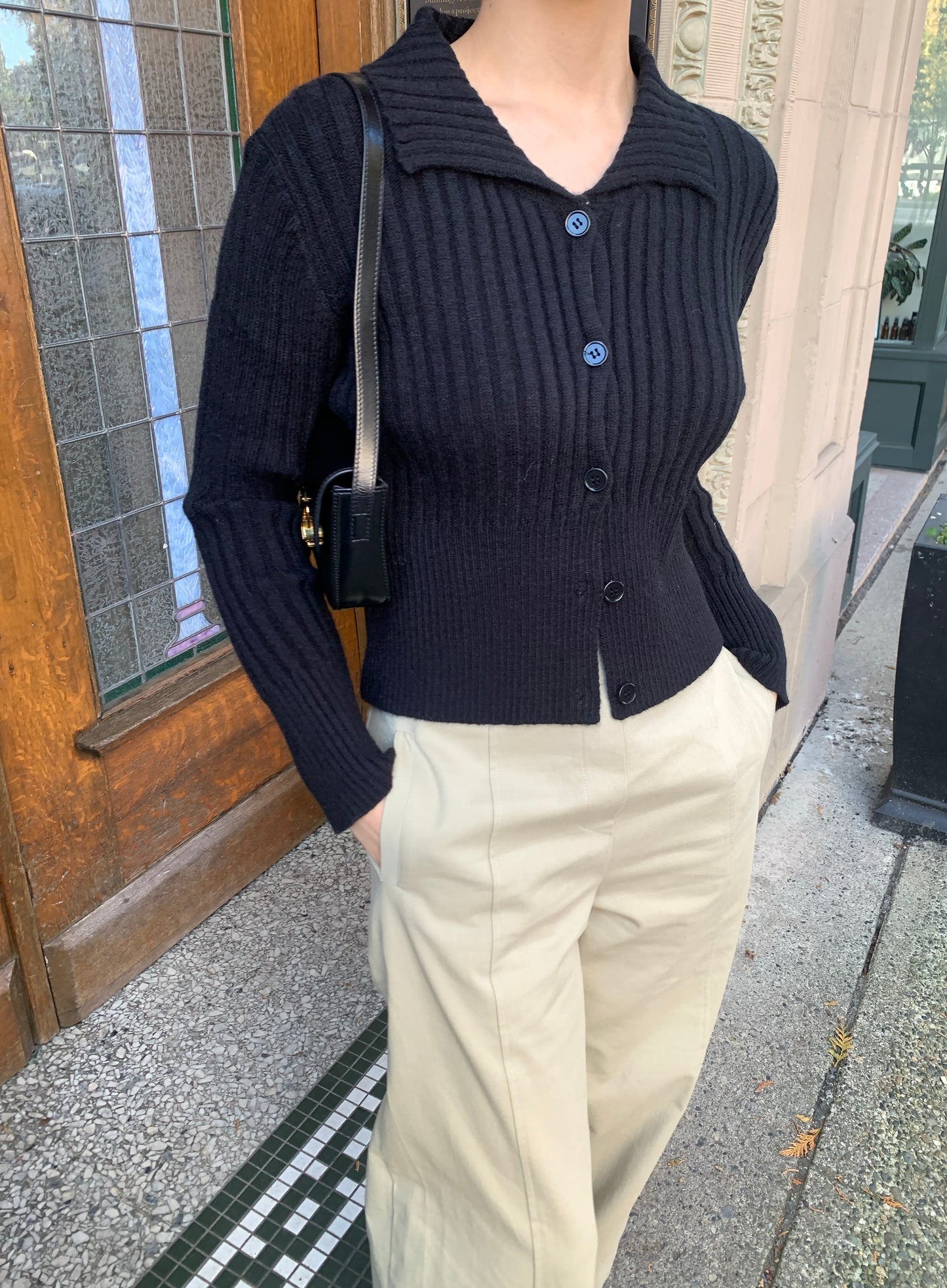 Collar Knit Cardigan