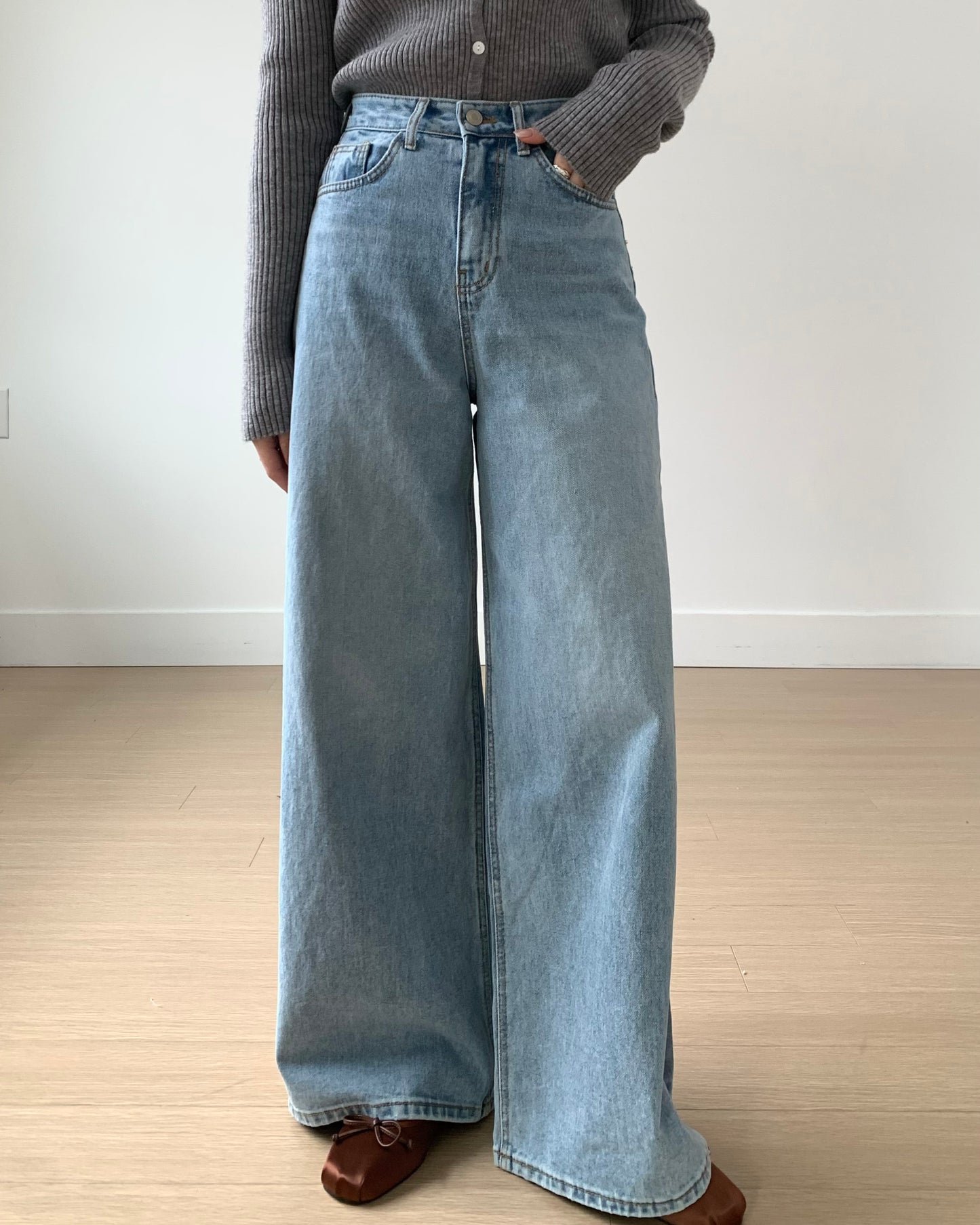 Light-blue Wide Denim
