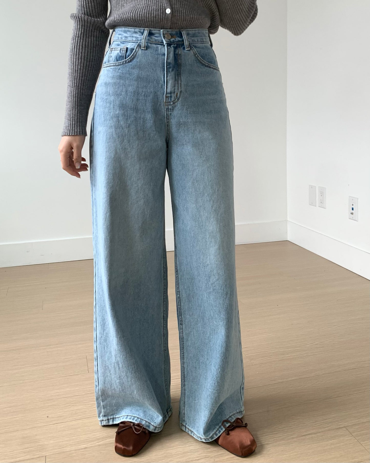 Light-blue Wide Denim