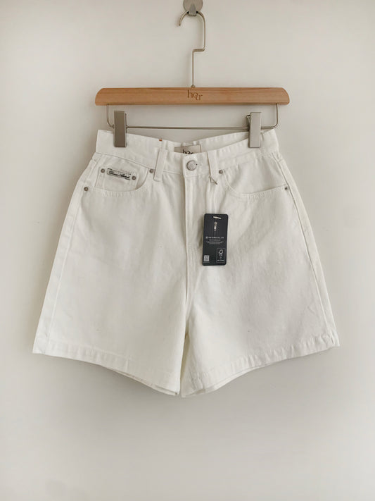 Simple Cotton Shorts (Ivory)