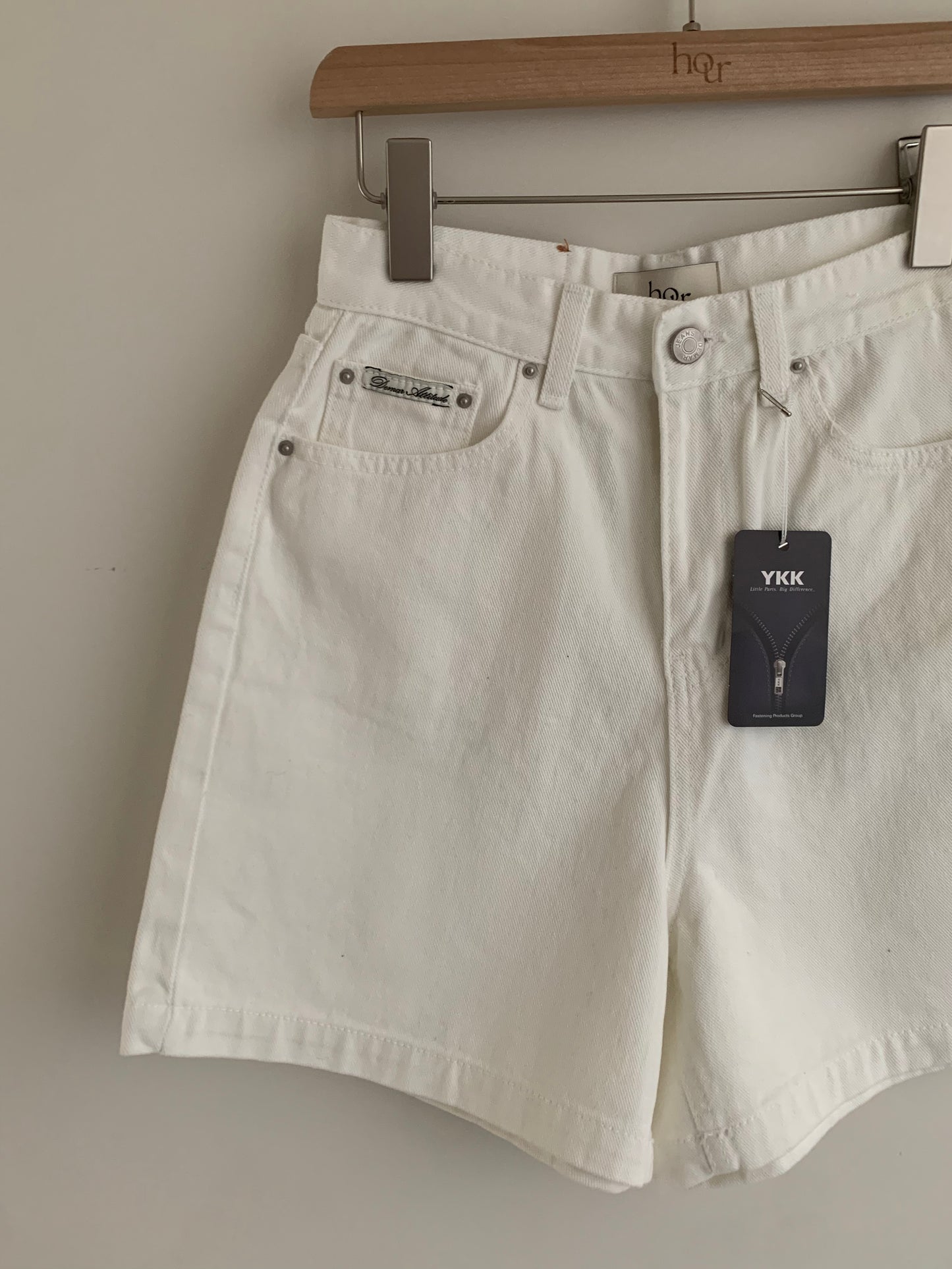 Simple Cotton Shorts (Ivory)