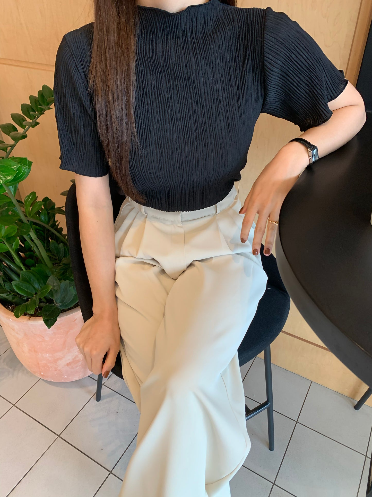 Pleated Blouse
