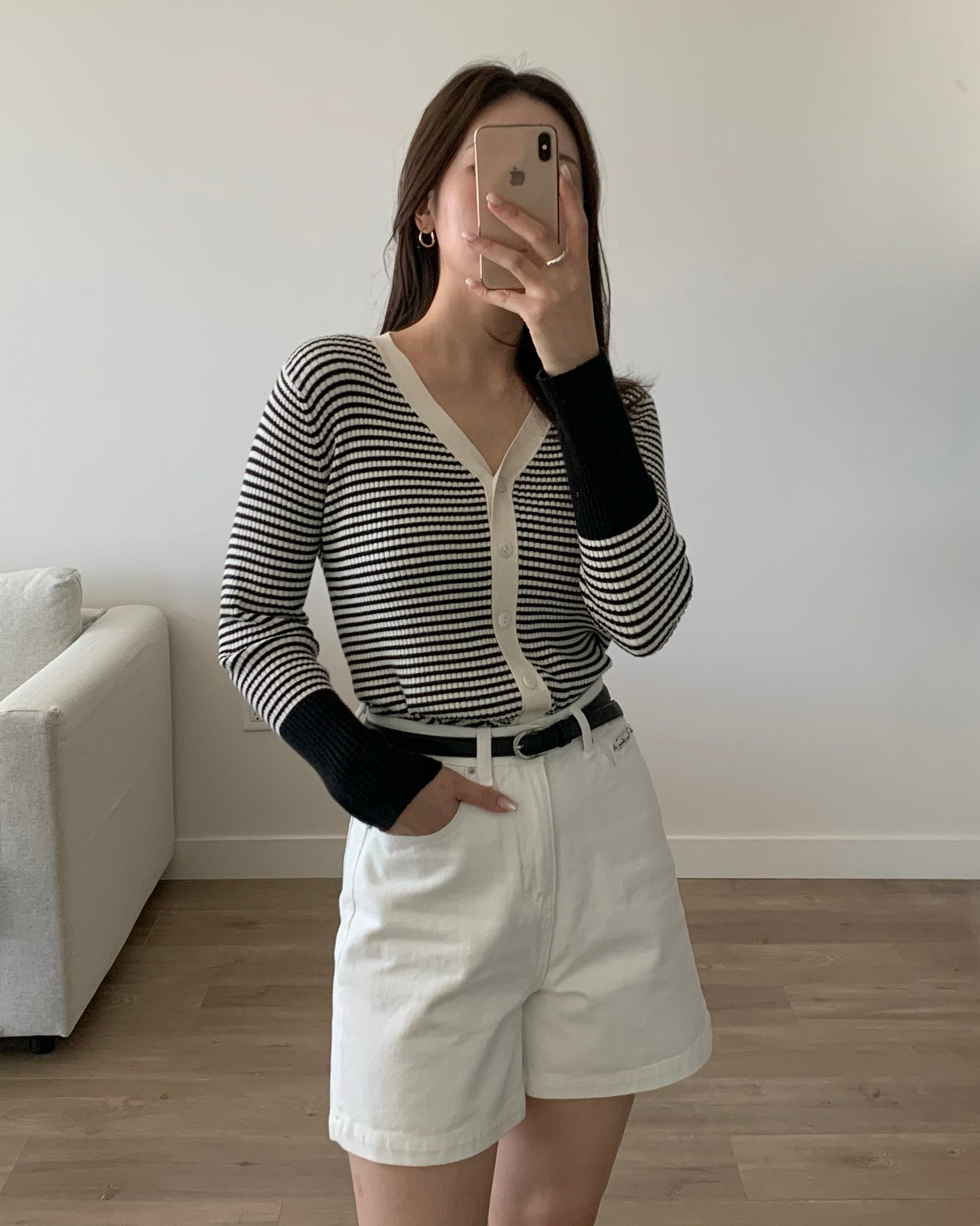 Simple Cotton Shorts (Ivory)