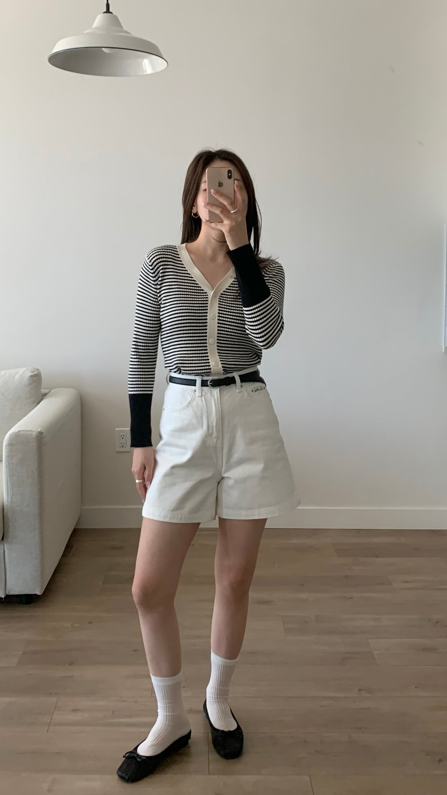 Simple Cotton Shorts (Ivory)